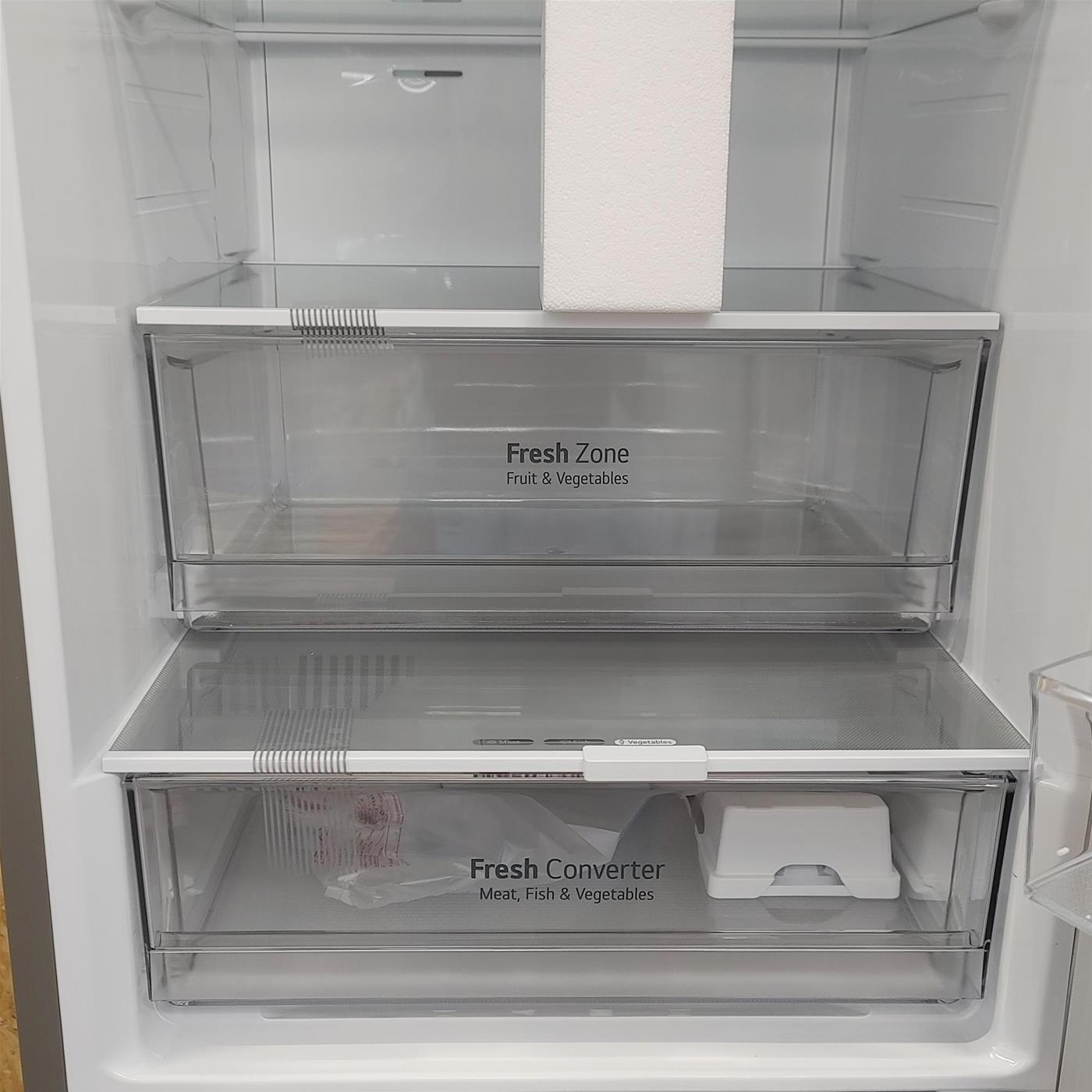 Frigo-congelatore LG GBB62PZJMN Libera installazione 384 LE Acciaio inox