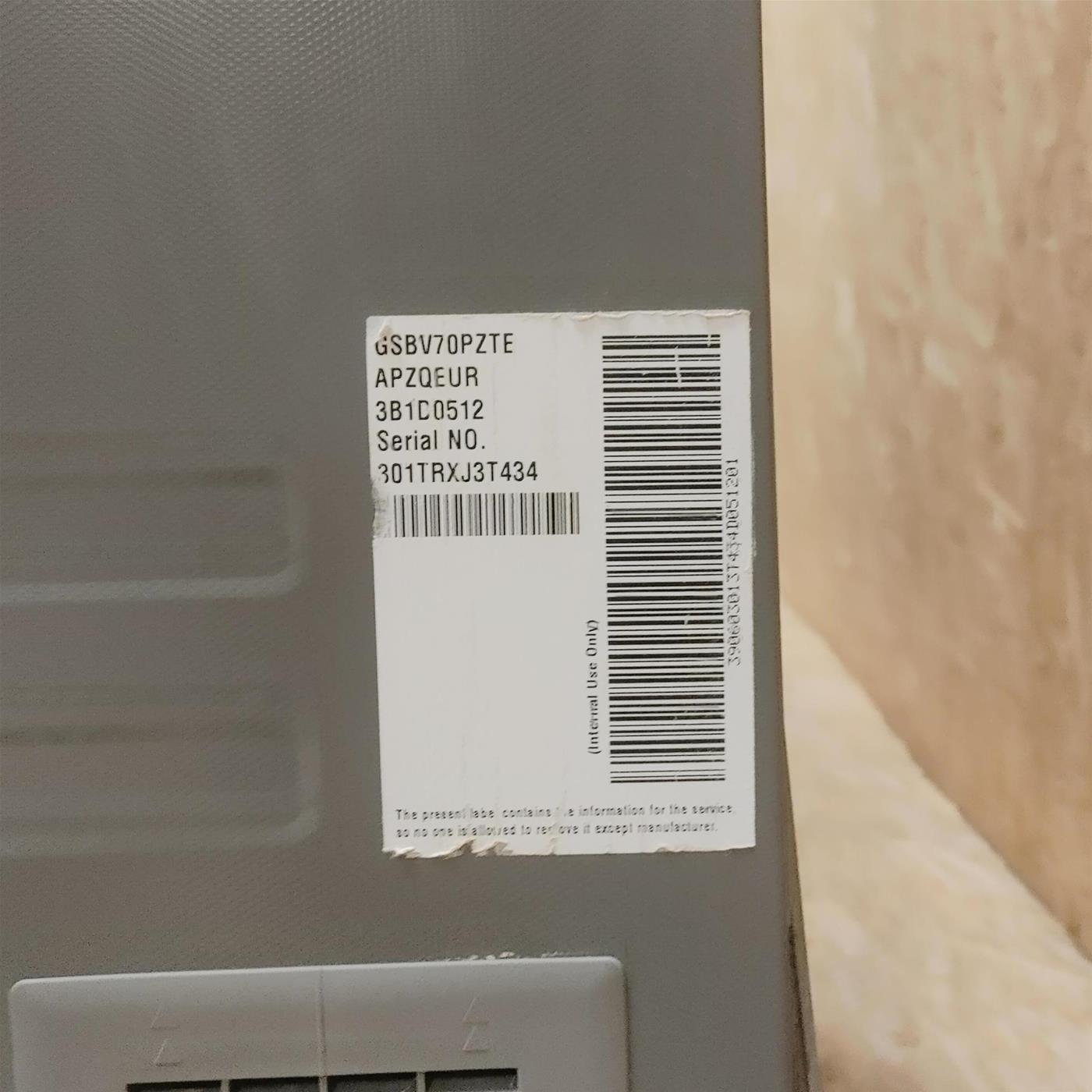 LG GSLV70PZTD frigorifero side-by-side Libera installazione 635 LD Metallico, Silver