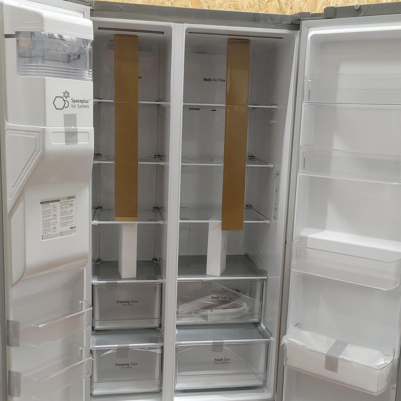 LG GSLV70PZTD frigorifero side-by-side Libera installazione 635 LD Metallico, Silver