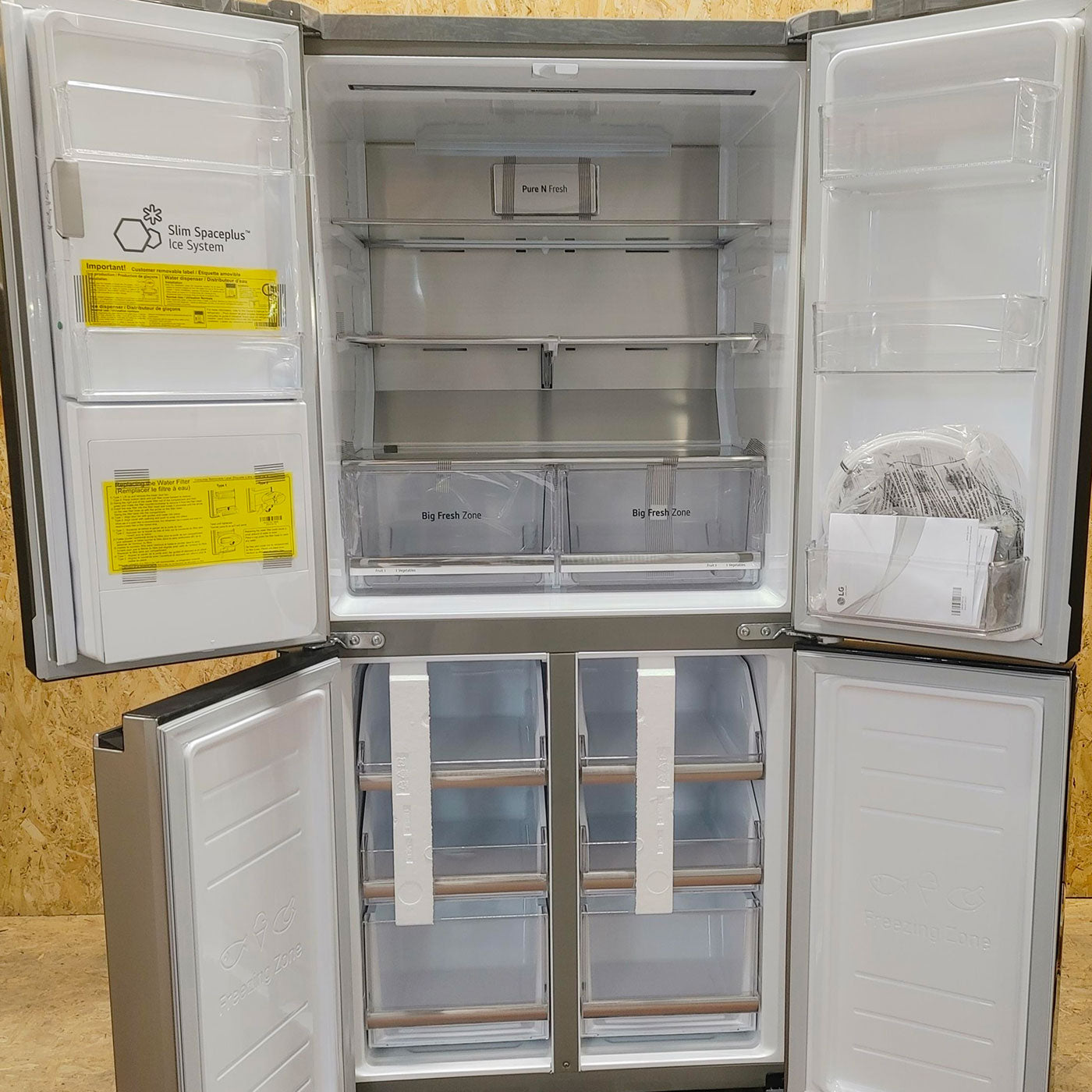 LG GML844PZ6F.APZQEUR frigorifero side-by-side Libera installazione 506 L F Metallico, Argento, Total No Frost