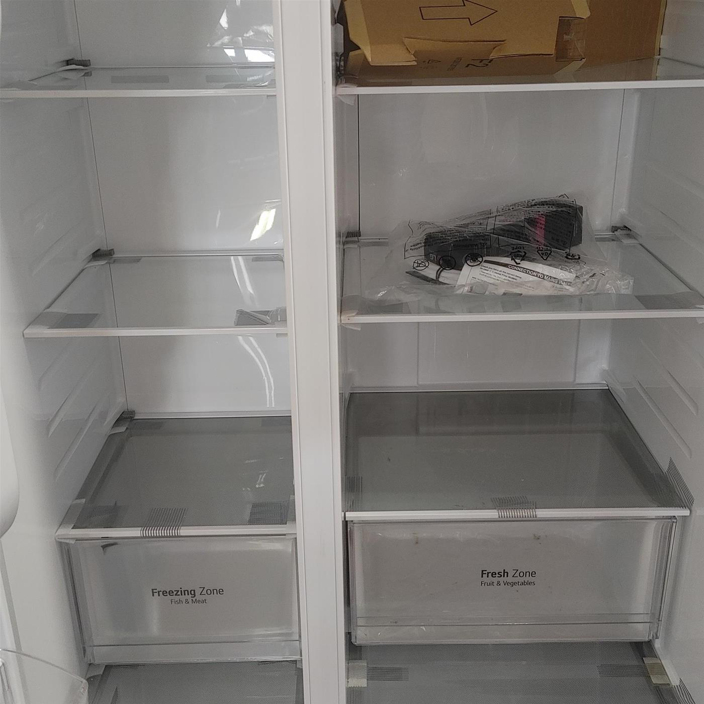 LG GSLV70PZTD frigorifero side-by-side Libera installazione 635 LD Metallico, Silver