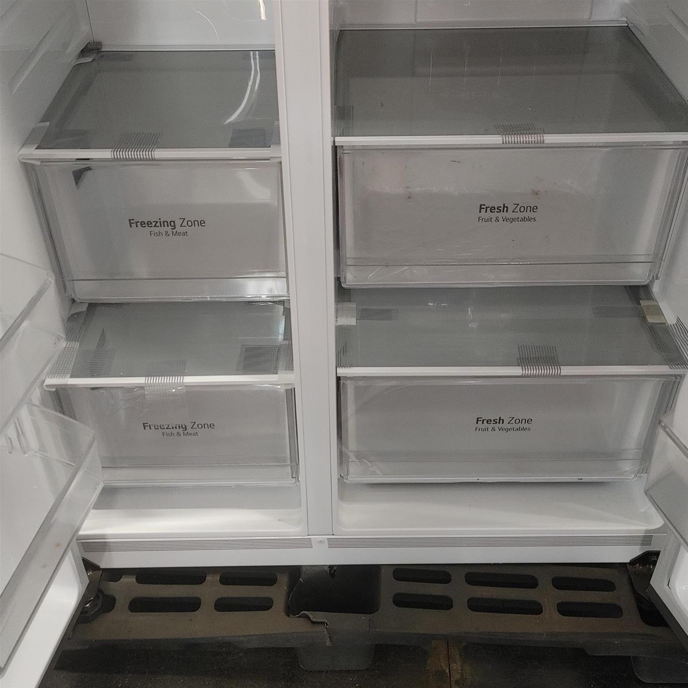 LG GSLV70PZTD frigorifero side-by-side Libera installazione 635 LD Metallico, Silver