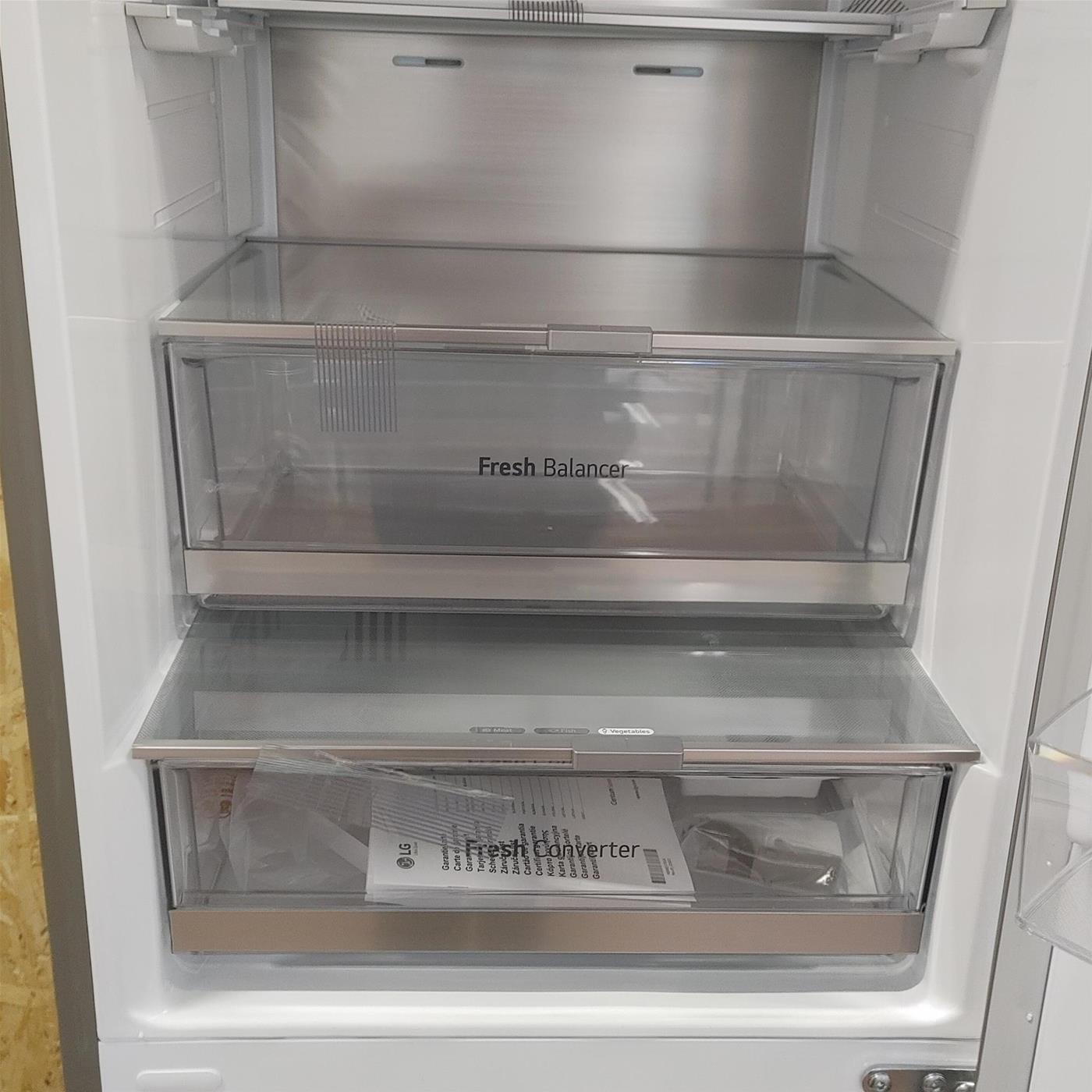 Frigo-congelatore LG GBB92STBAP Libera installazione 384 LA Acciaio inox