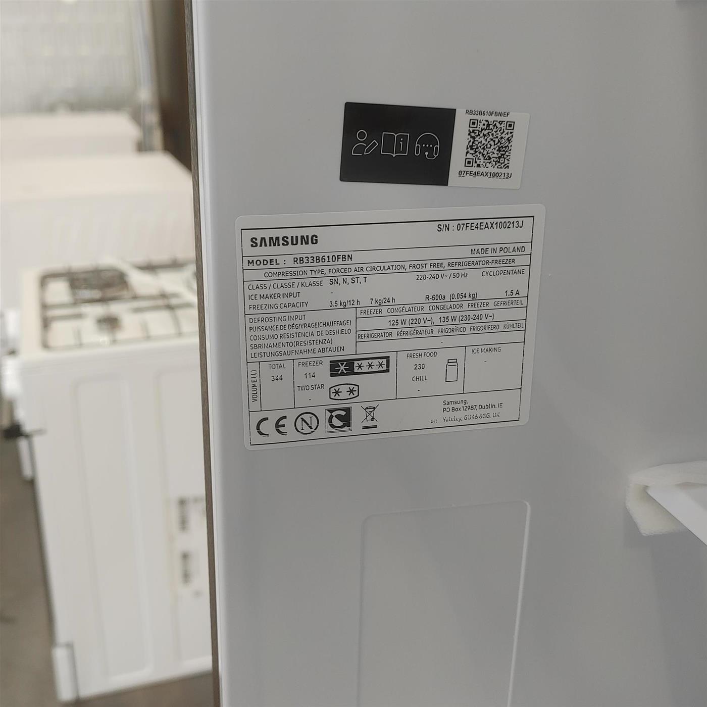 Frigorifero Samsung RB33B610FBN 344 L EcoFlex