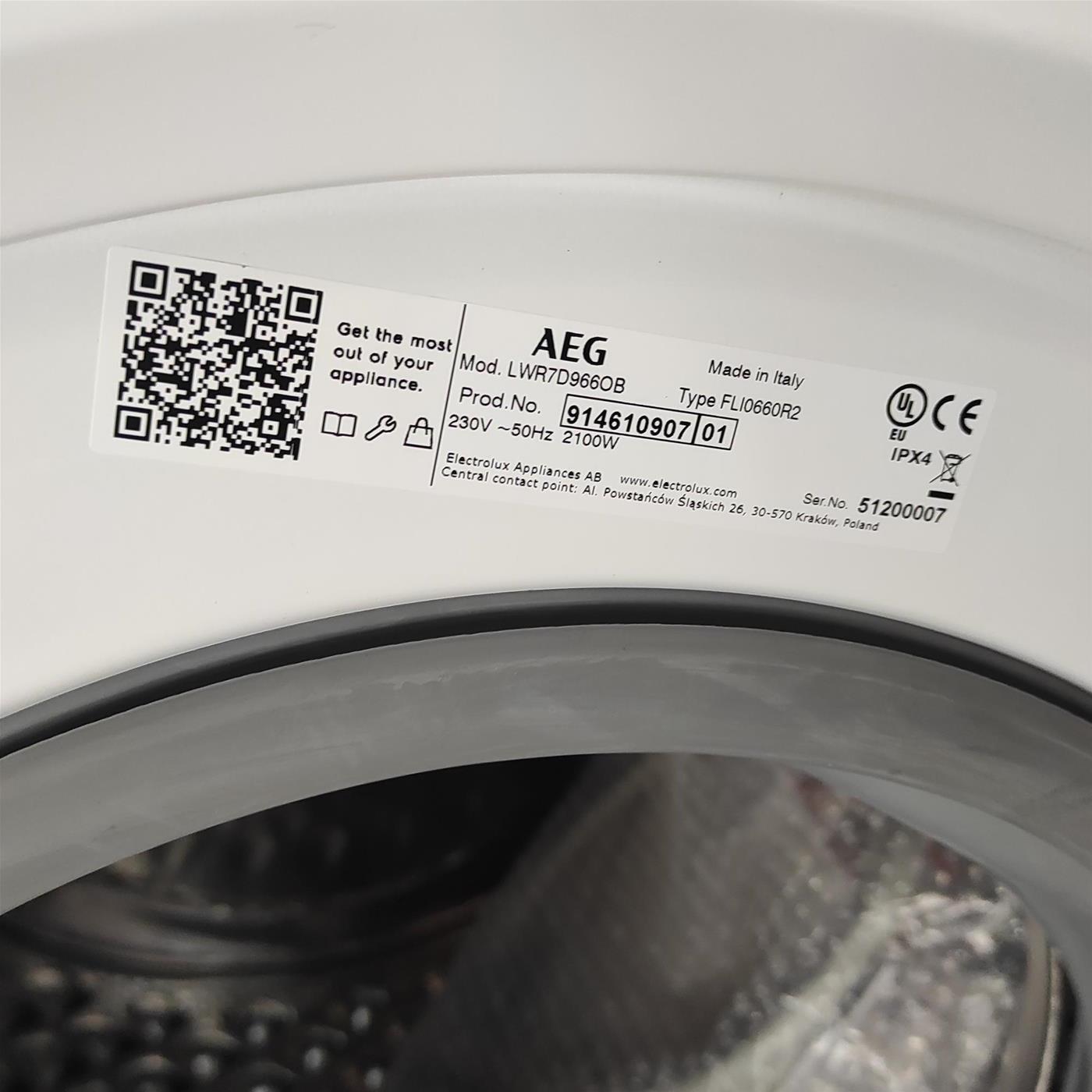 Lavasciuga AEG L99695HWD 9/6 Kg