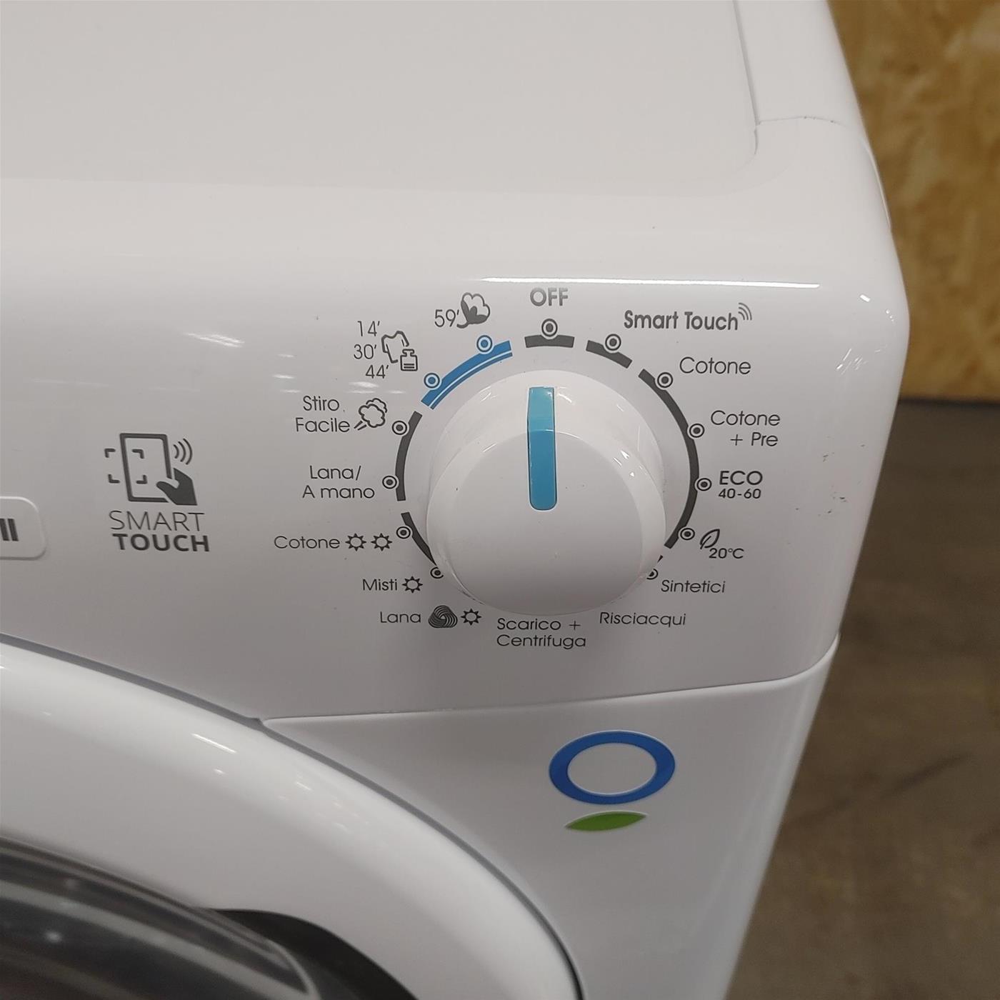 Candy Smart CSWS 4852DE/1-11 lavasciuga Libera installazione Caricamento frontale Bianco E