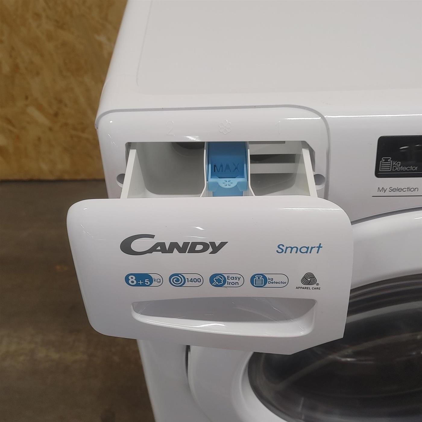 Candy Smart CSWS 4852DE/1-11 lavasciuga Libera installazione Caricamento frontale Bianco E