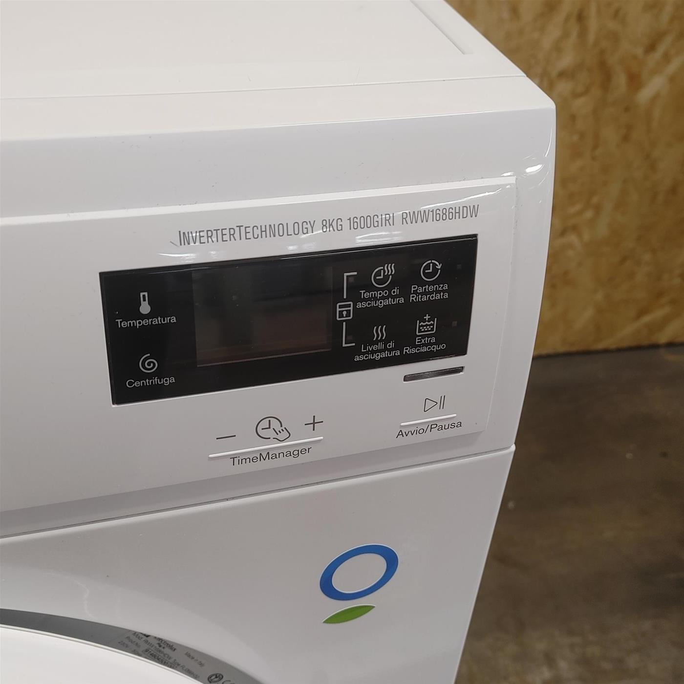 Electrolux RWW 1686 HDW lavasciuga Libera installazione Caricamento frontale Bianco