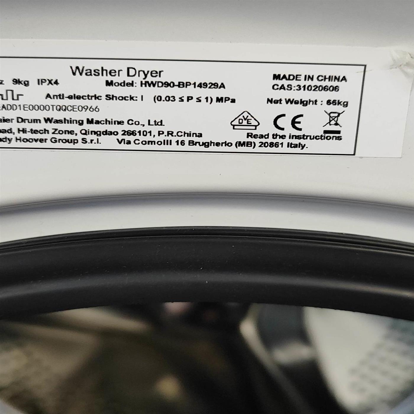 Lavasciuga Slim Haier Serie 1 HWD90-BP14929A-S Inverter 9/5 Kg