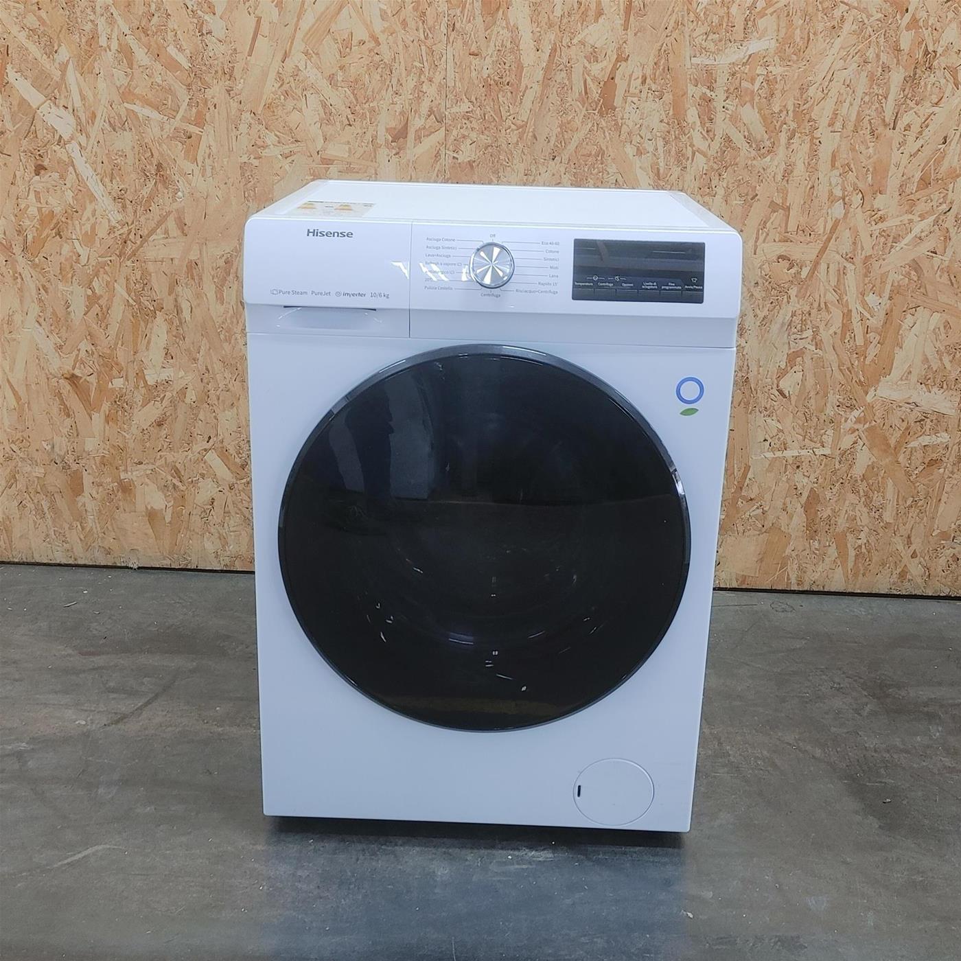 Lavasciuga Hisense WDQA1014EVJM Vapore Motore Inverter 10/6 Kg