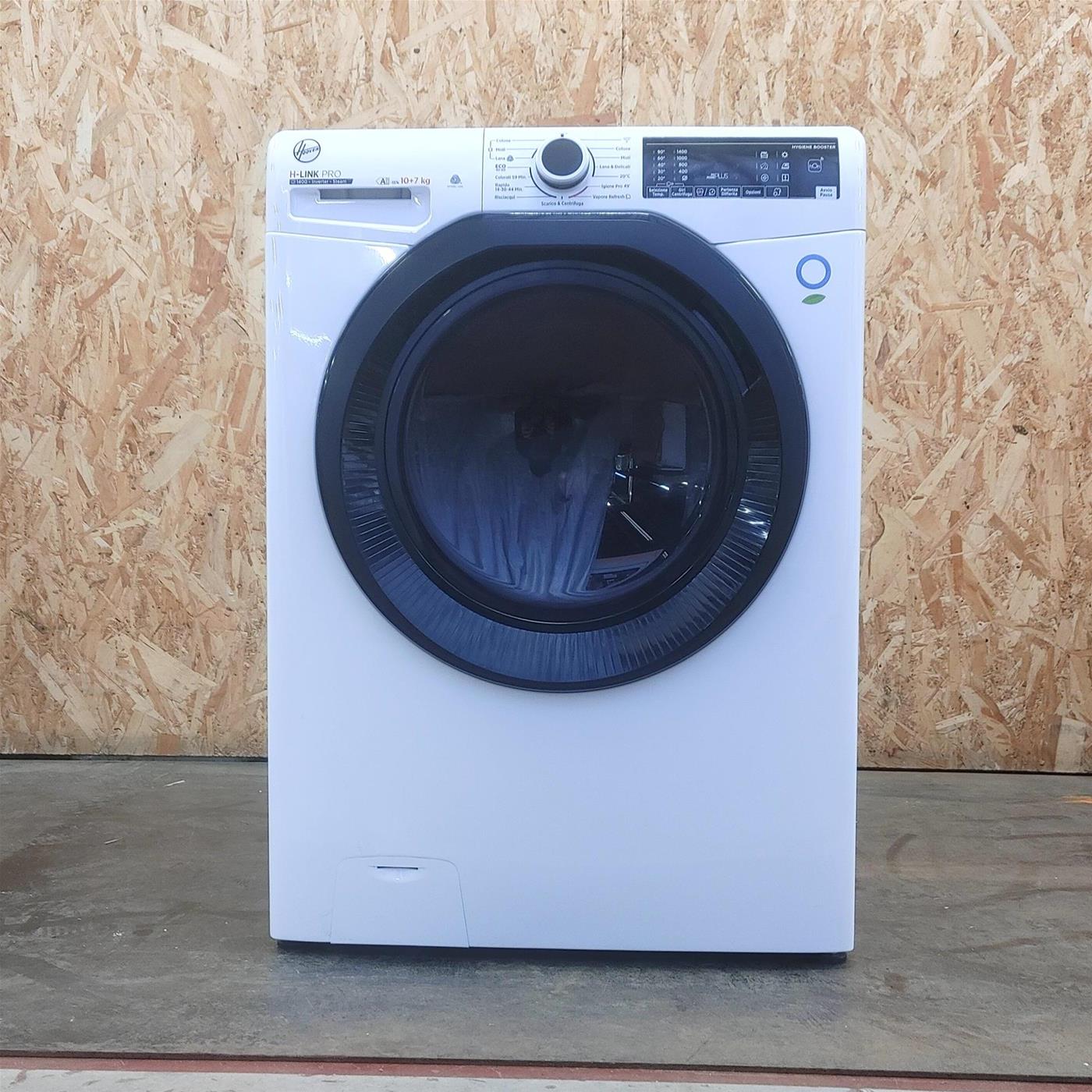 Hoover HWPS41074DAB7-11 lavatrice asciugatrice, 10/7 Kg Libera installazione Carica frontale Bianco E