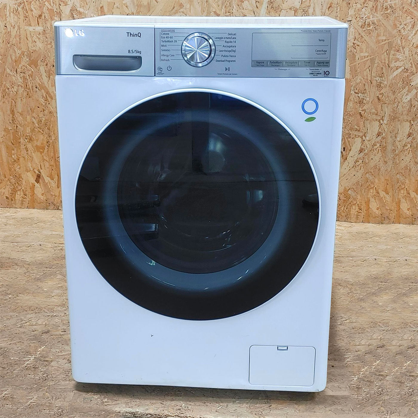 Lavasciuga LG F2DV9S8H2E Libera installazione Caricamento frontale Bianco E