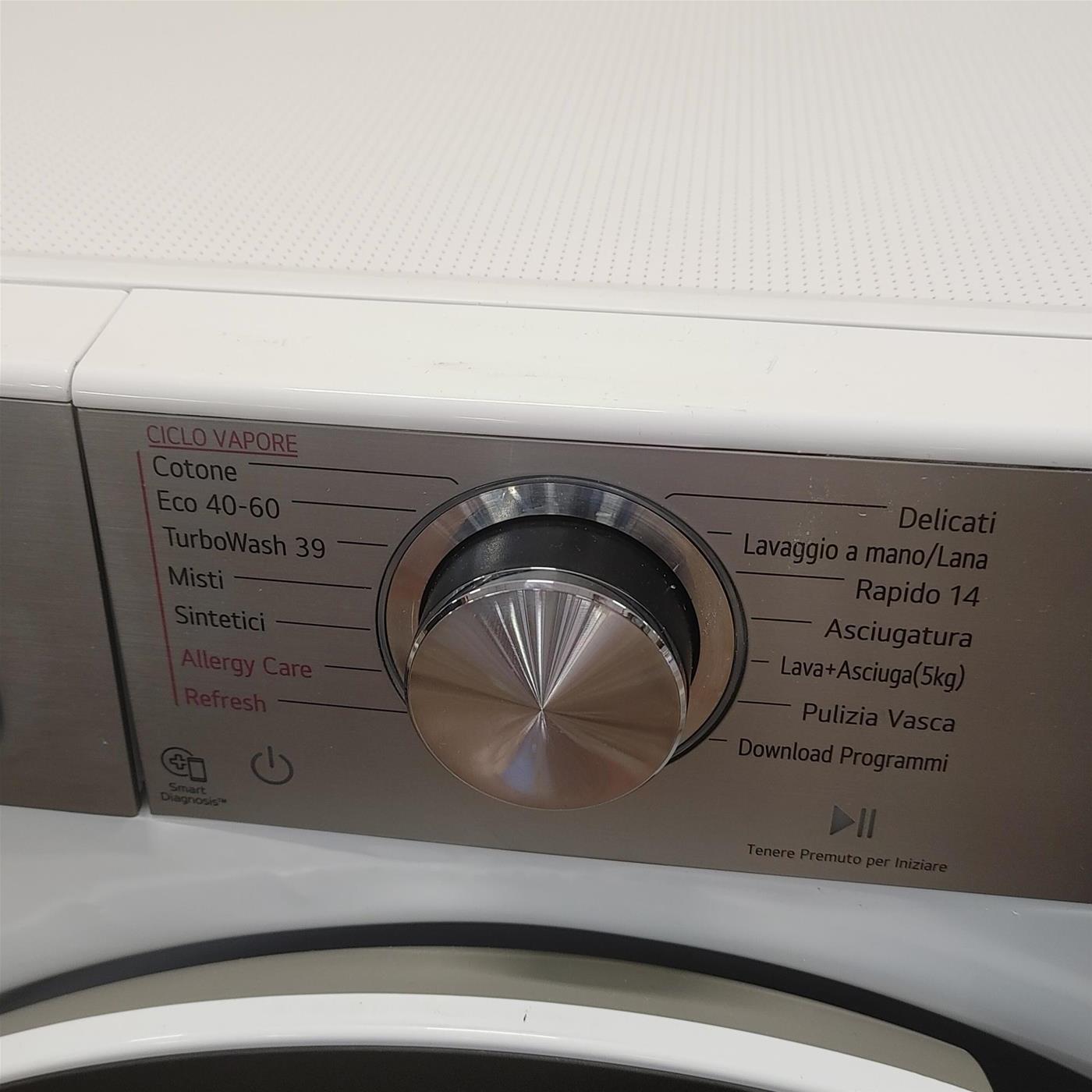 Lavasciuga LG F2DV9S8H2E Libera installazione Caricamento frontale Bianco E