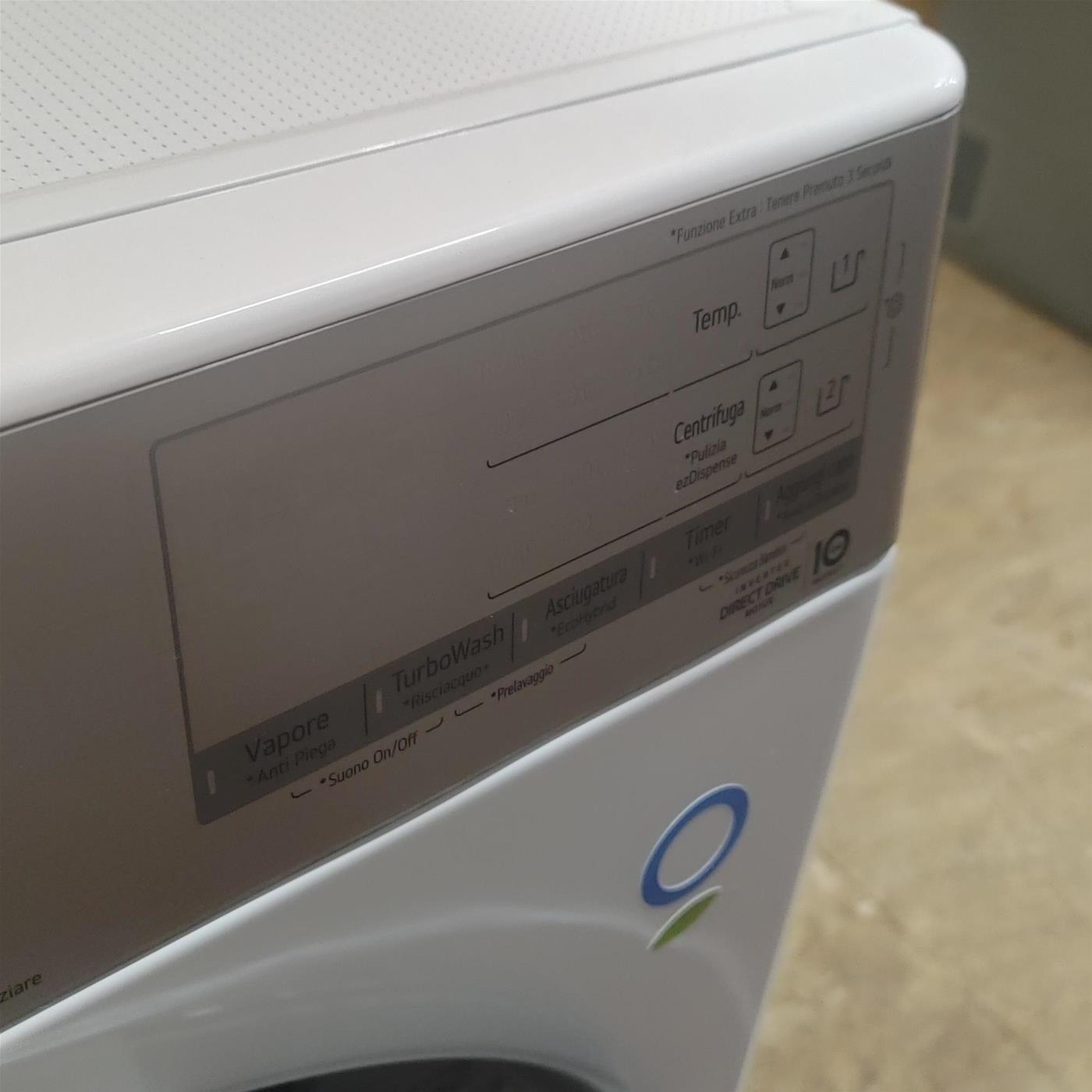 LG F4DV912H2EA lavasciuga Libera installazione Caricamento frontale Nero, Bianco E