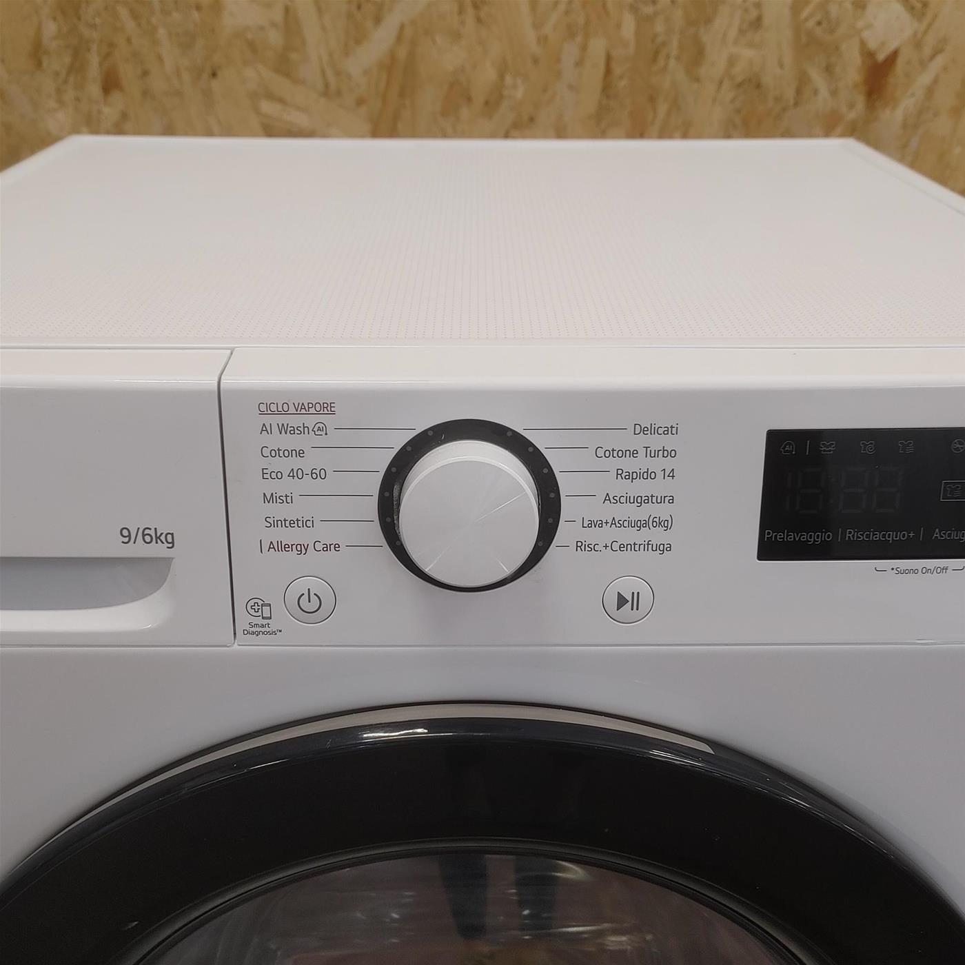 Lavasciuga intelligente LG D4R3009NSWB AI DD Eco Hybrid 9/6 Kg