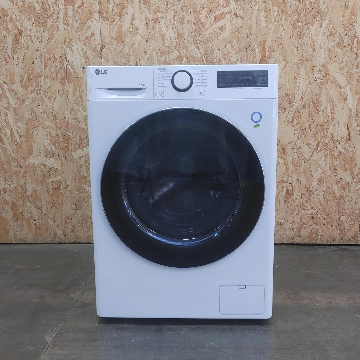 Lavasciuga LG D4R5010TSWS 10/6kg AI DD