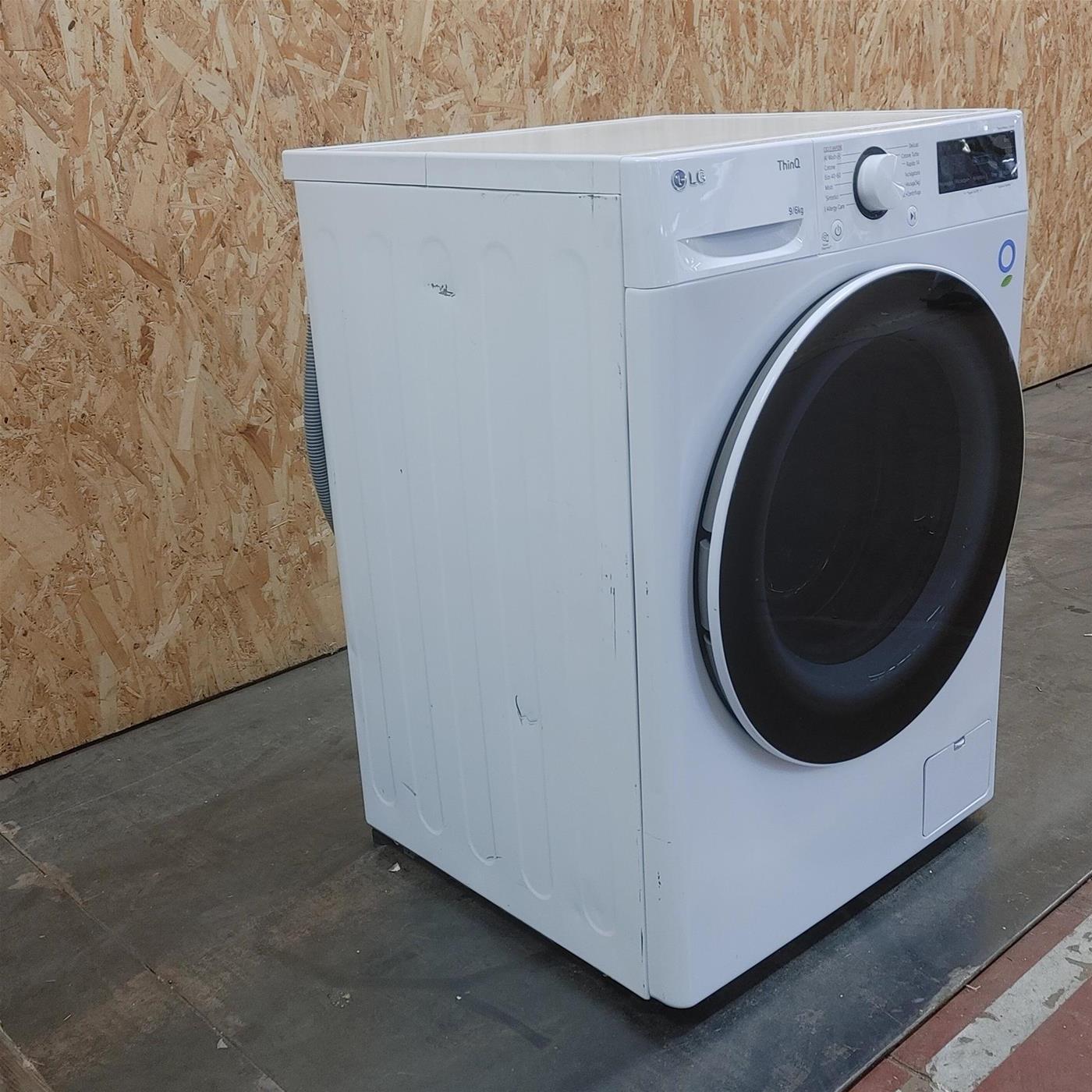 LG D4R3009NSWW Lavasciuga 9/6kg AI DD, Classe D, 1400 giri, Vapore, Eco Hybrid