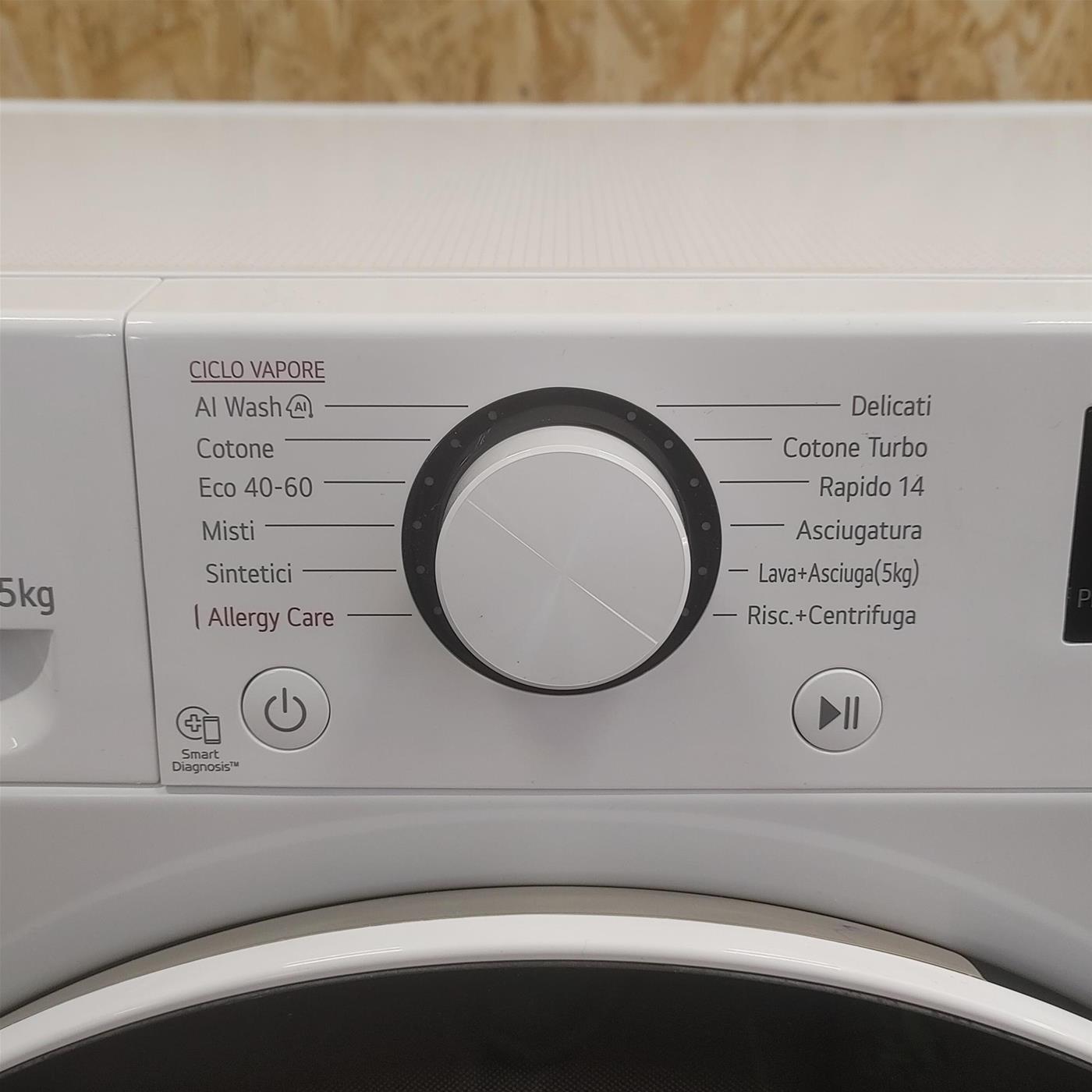 Lavasciuga slim LG D2R5S09TSWW AI DD 9/5kg