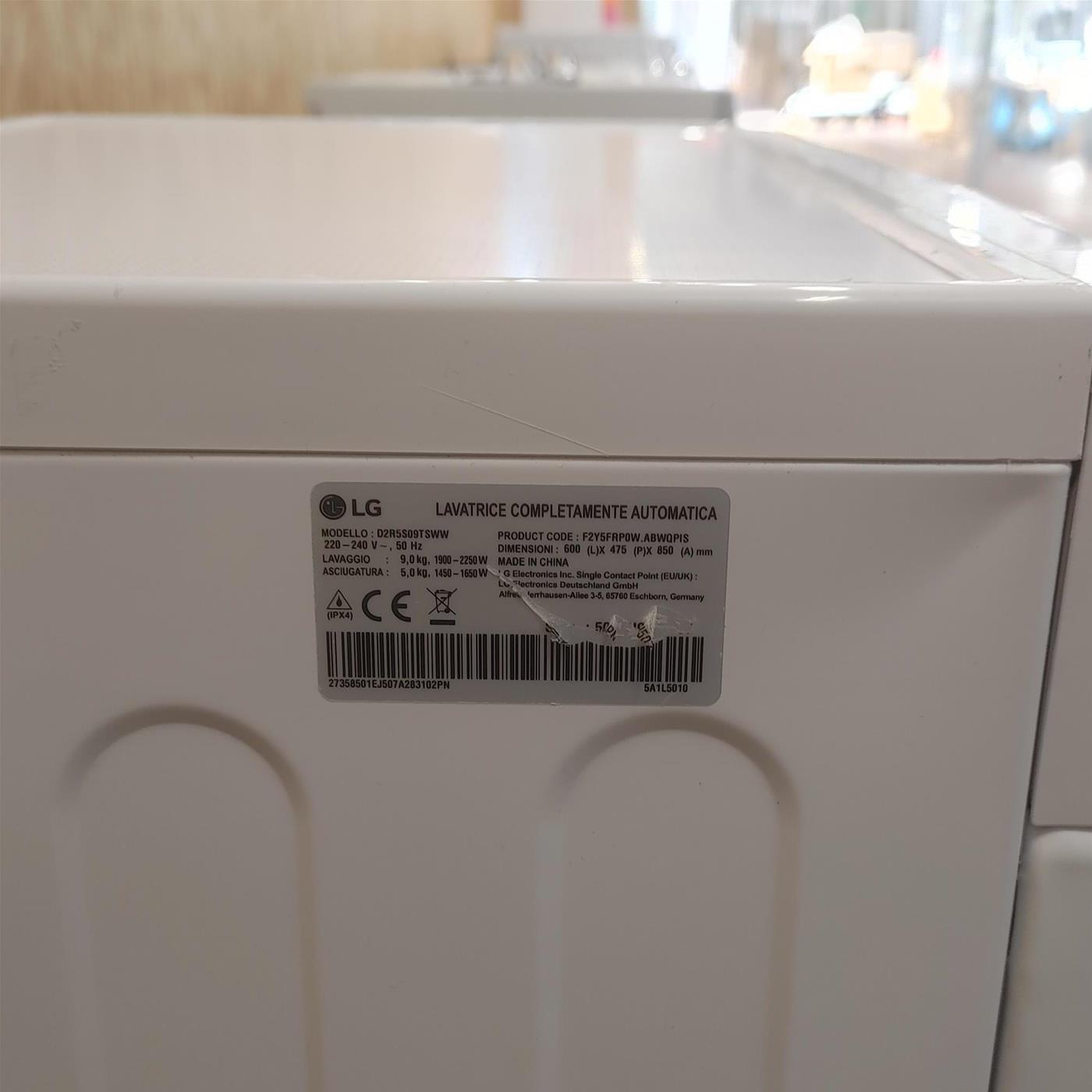 Lavasciuga slim LG D2R5S09TSWW AI DD 9/5kg