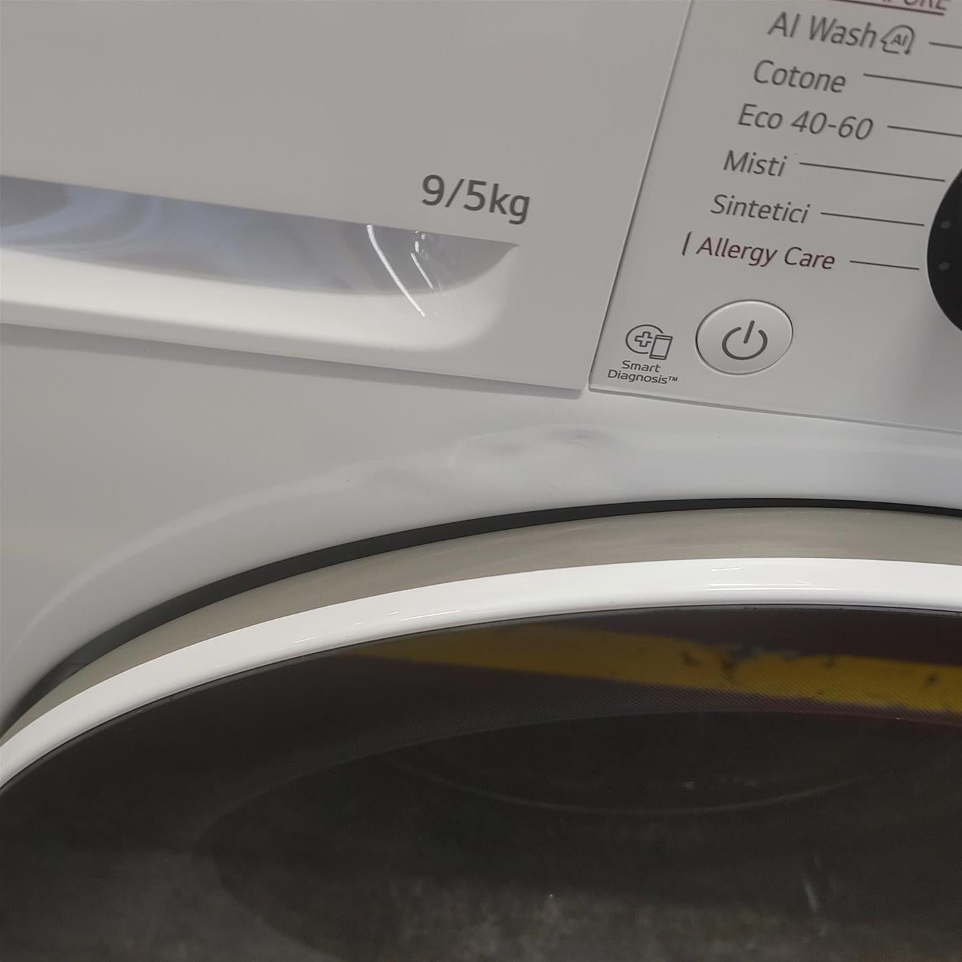 Lavasciuga slim LG D2R5S09TSWW 9/5Kg AI DD