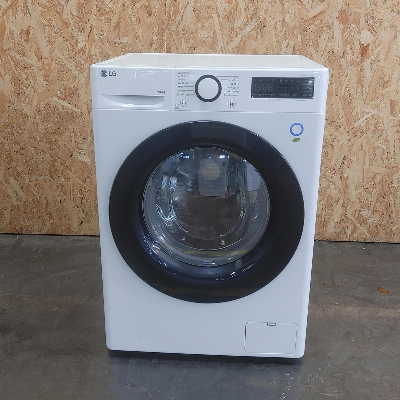 Lavasciuga intelligente LG D4R3009NSWB  AI DD Eco Hybrid 9/6Kg