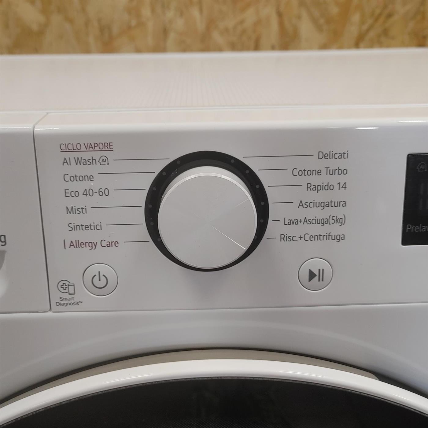Lavasciuga slim LG D2R5S09TSWW 9/5Kg AI DD