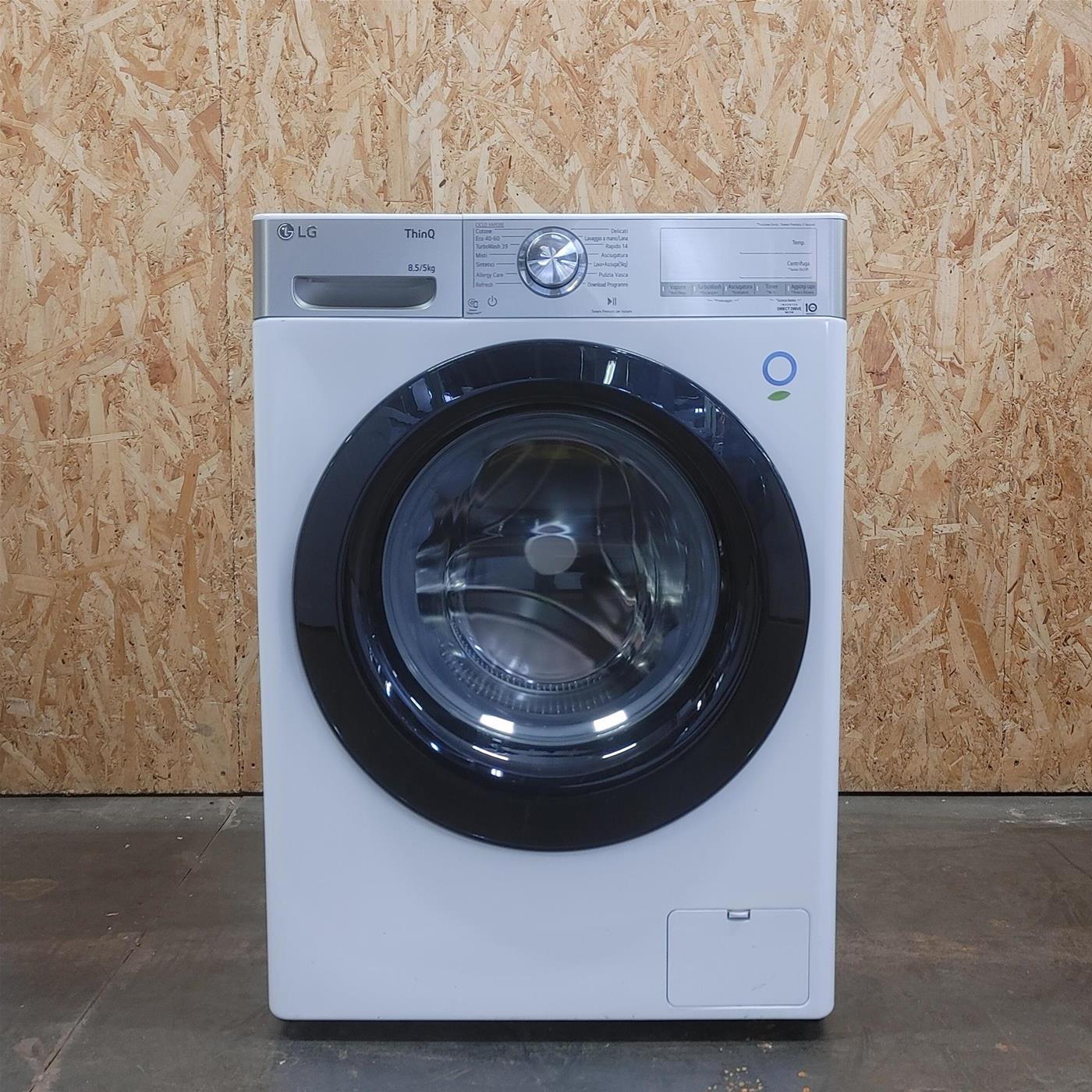 Lavasciuga intelligente LG F2DV9S8H2E Slim AIDD Vapore TurboWash 360 8.5/5Kg