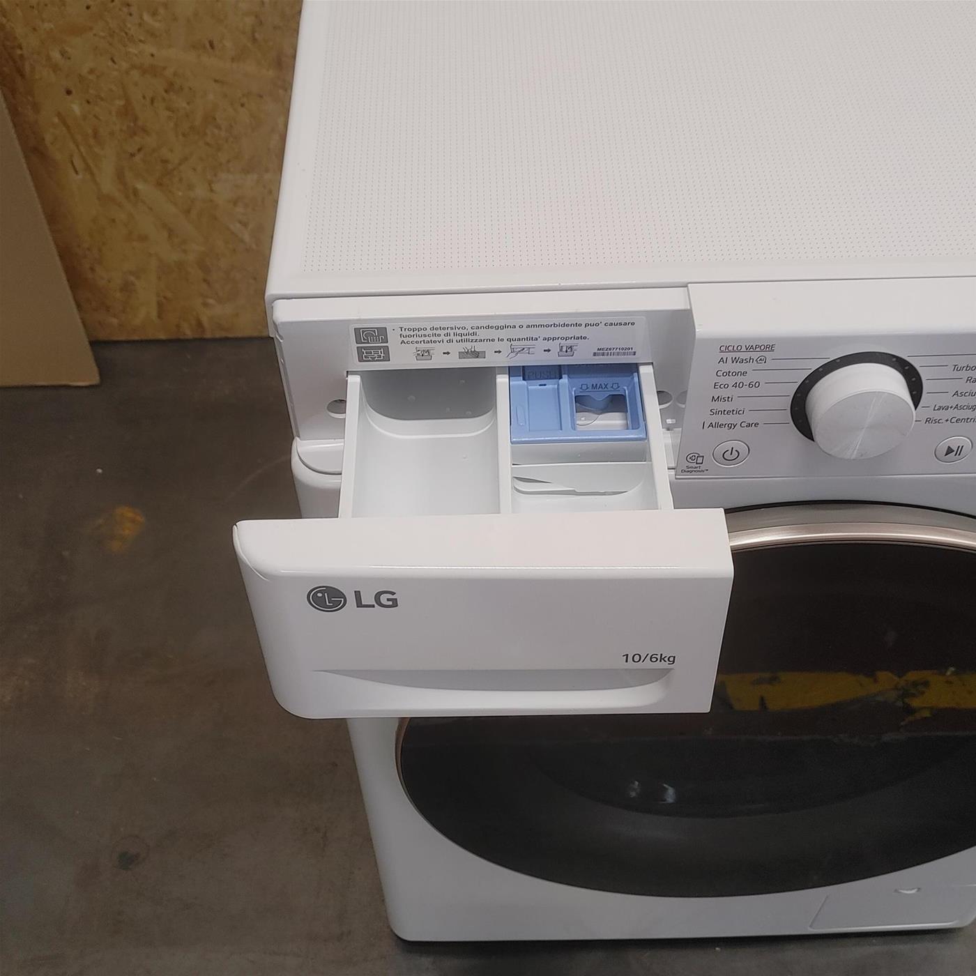 Lavasciuga LG D4R5010TSWS AI DD 10/6kg