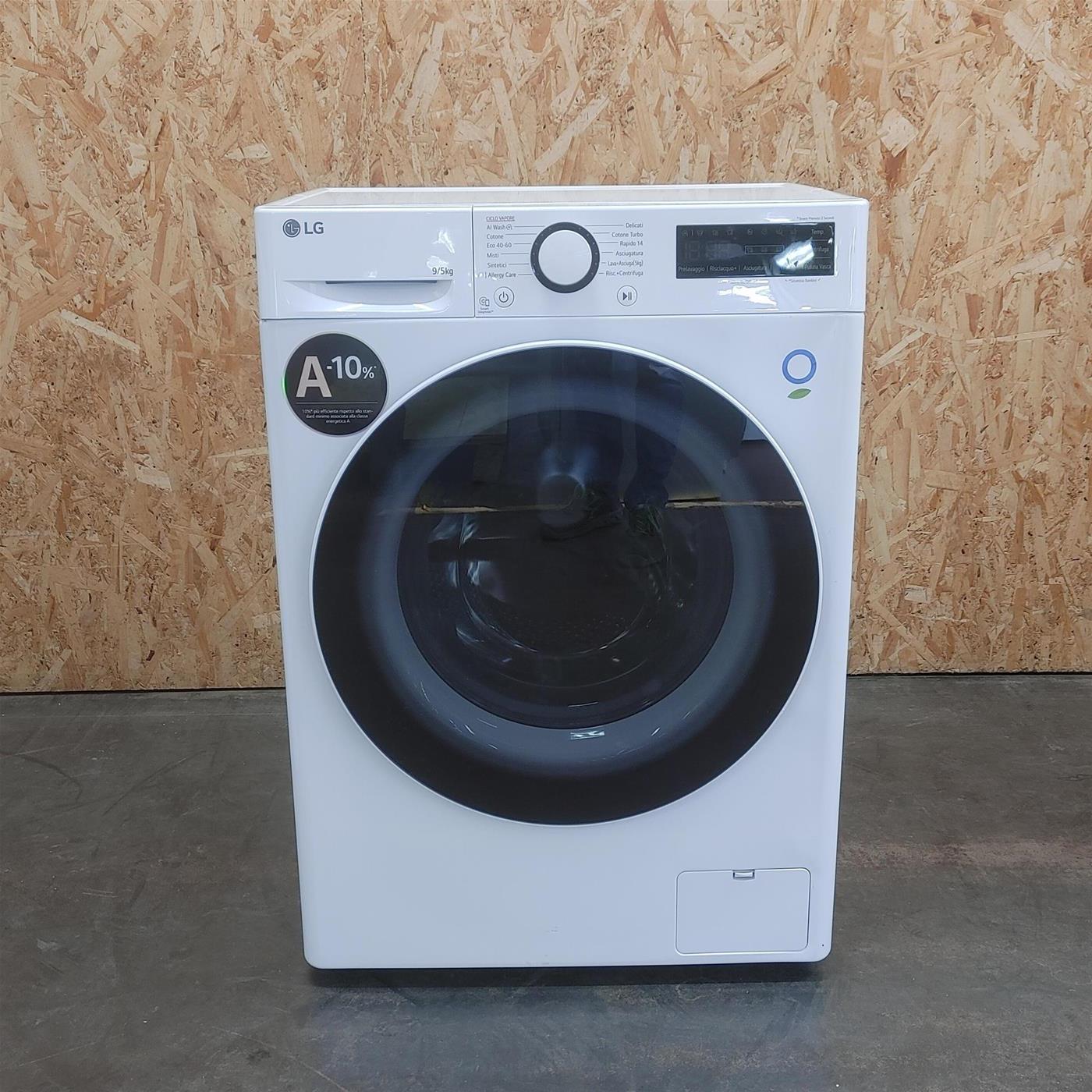 Lavasciuga intelligente LG D2R5S09TSWW Slim 9/5 Kg