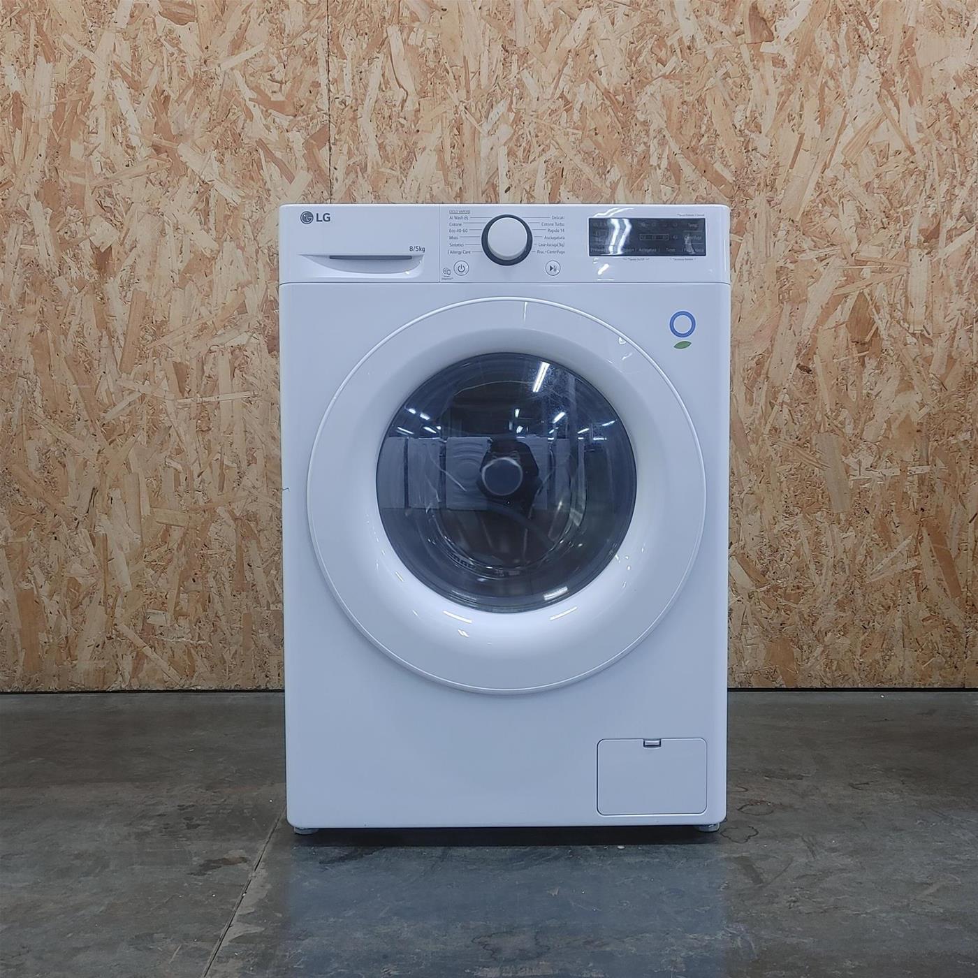 Lavasciuga slim LG D2R3S08NSWW AI Wash Vapore 8/5 Kg