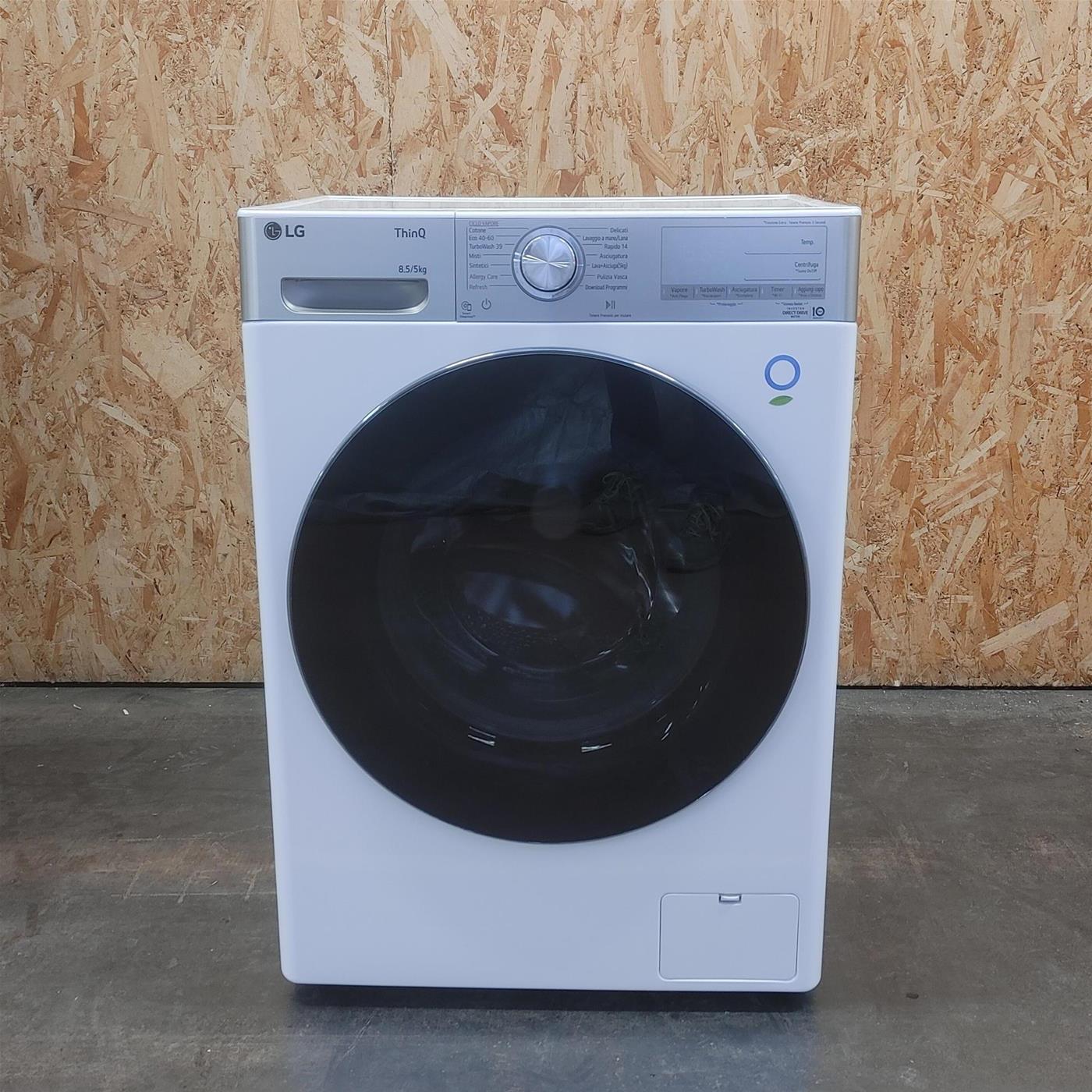 Lavasciuga intelligente LG F2DV9S8H2E Slim Vapore TurboWash 360 8.5/5 Kg