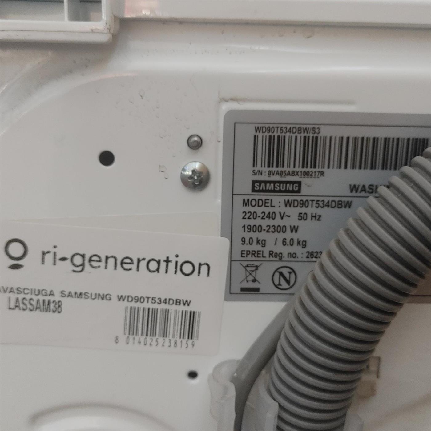 Lavasciuga Samsung WD90T534DBW/S3 6/9 Kg