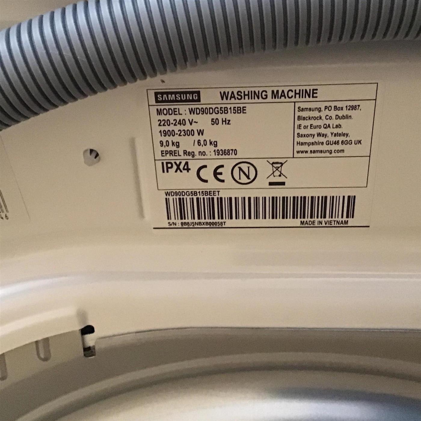 Lavasciuga Samsung Crystal Clean WD90DG5B15BEET 9/6Kg