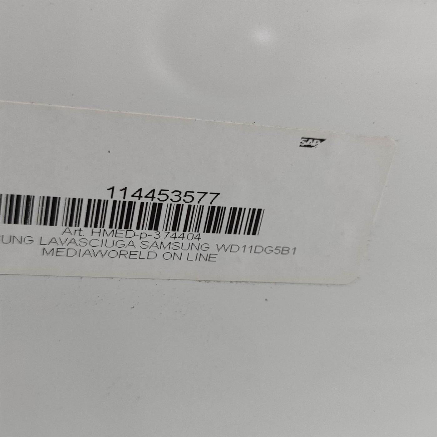 Lavasciuga intelligente Samsung Series 5 WD11DG5B15BE/EU 11/6 Kg