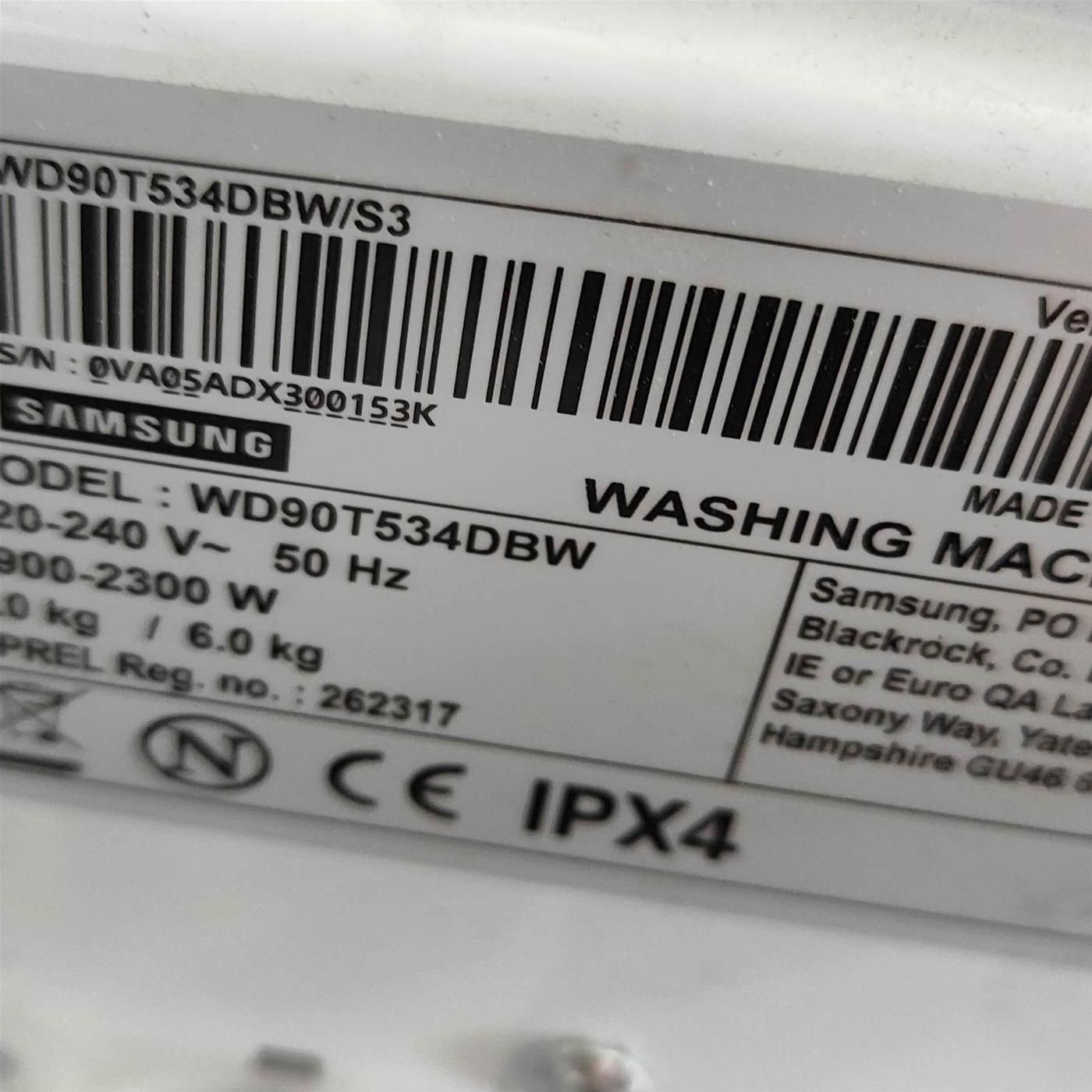 Lavasciuga Samsung WD90T534DBW/S1 9/6 Kg