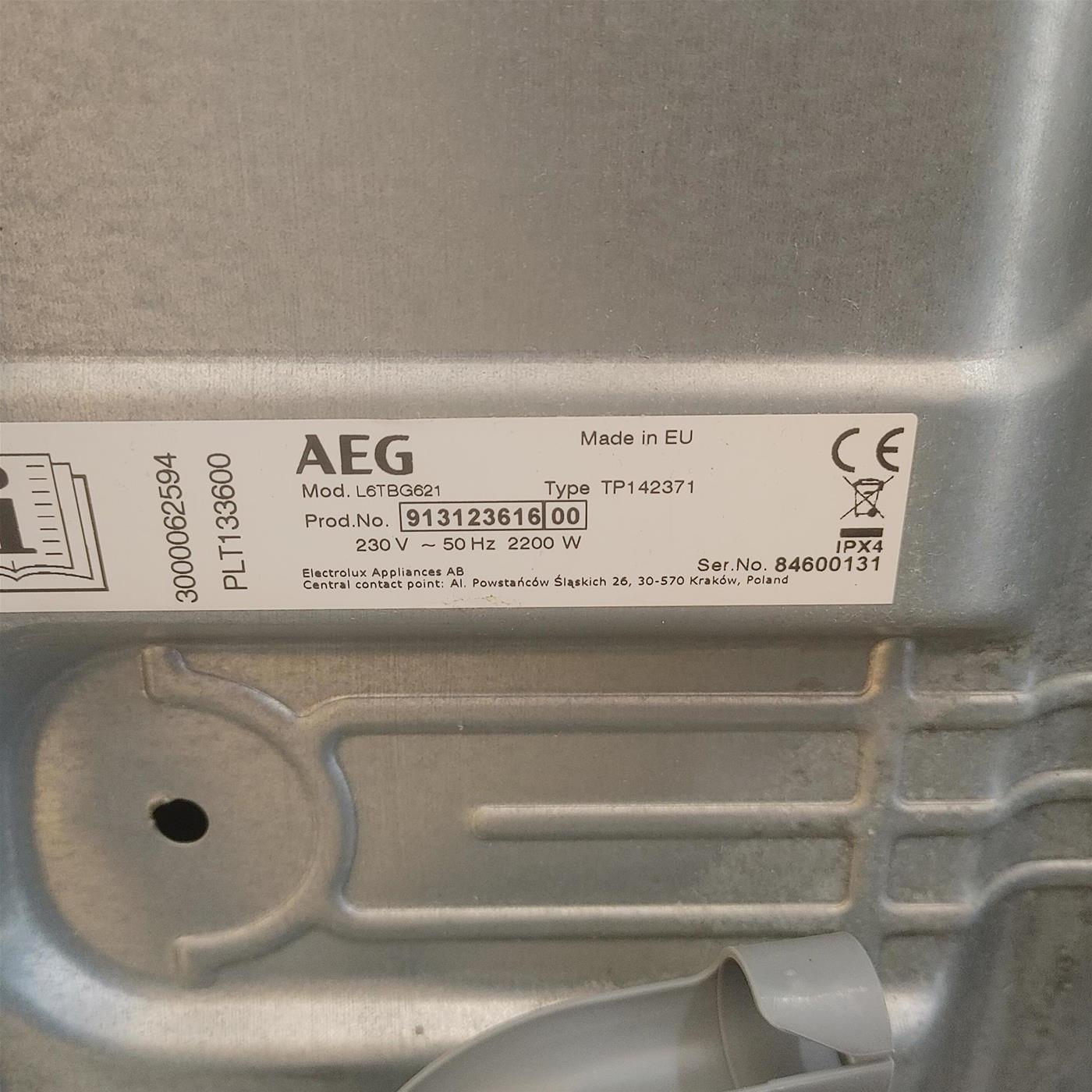Lavatrice Electrolux EWT1276EEW Carica dall'alto 7 kg 1200 giri Bianco