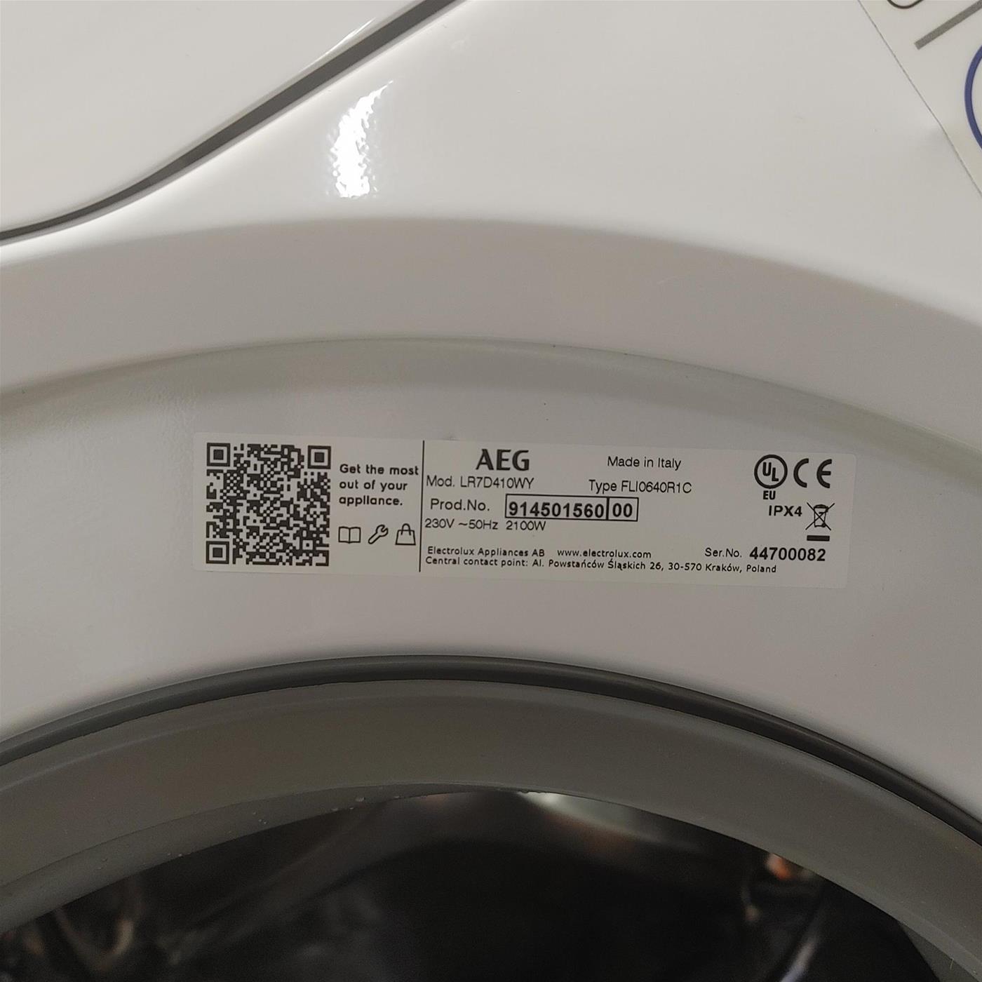 Lavatrice AEG LR7D410WY 10 Kg