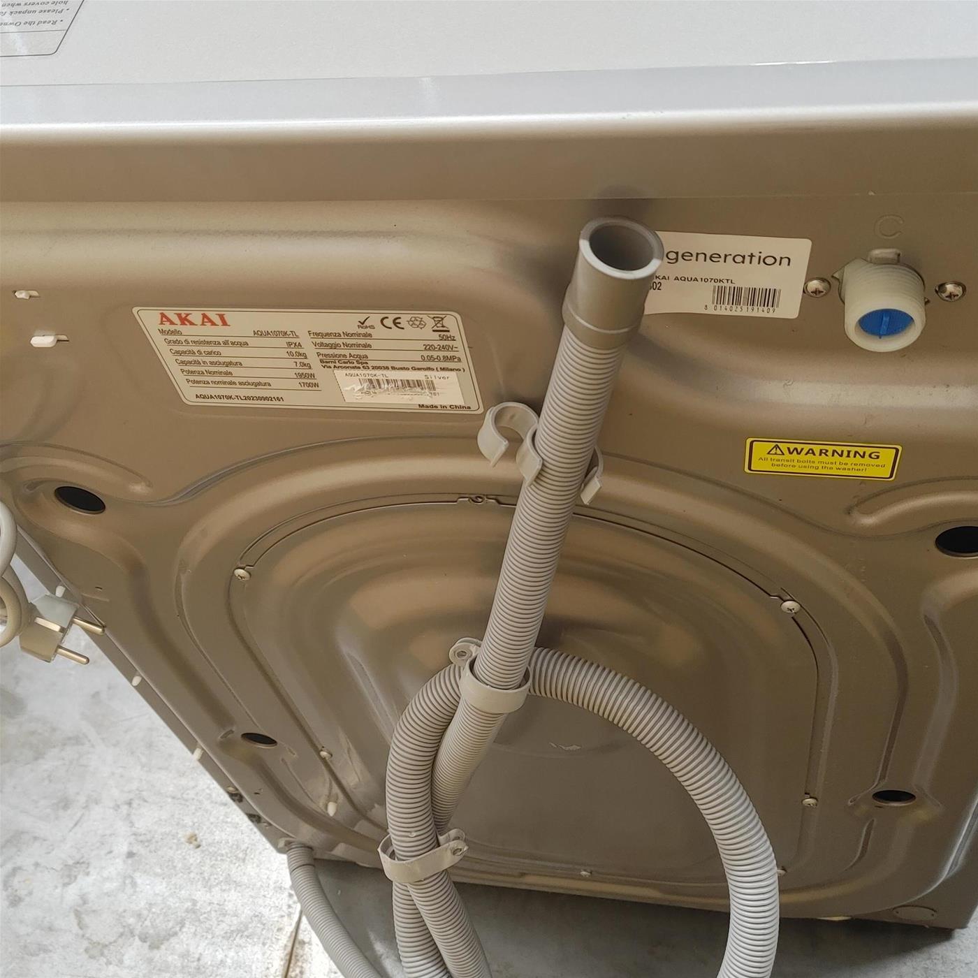 Lavasciuga AKAI AQUA1070KTL capacità 10/7 Kg, 1400giri