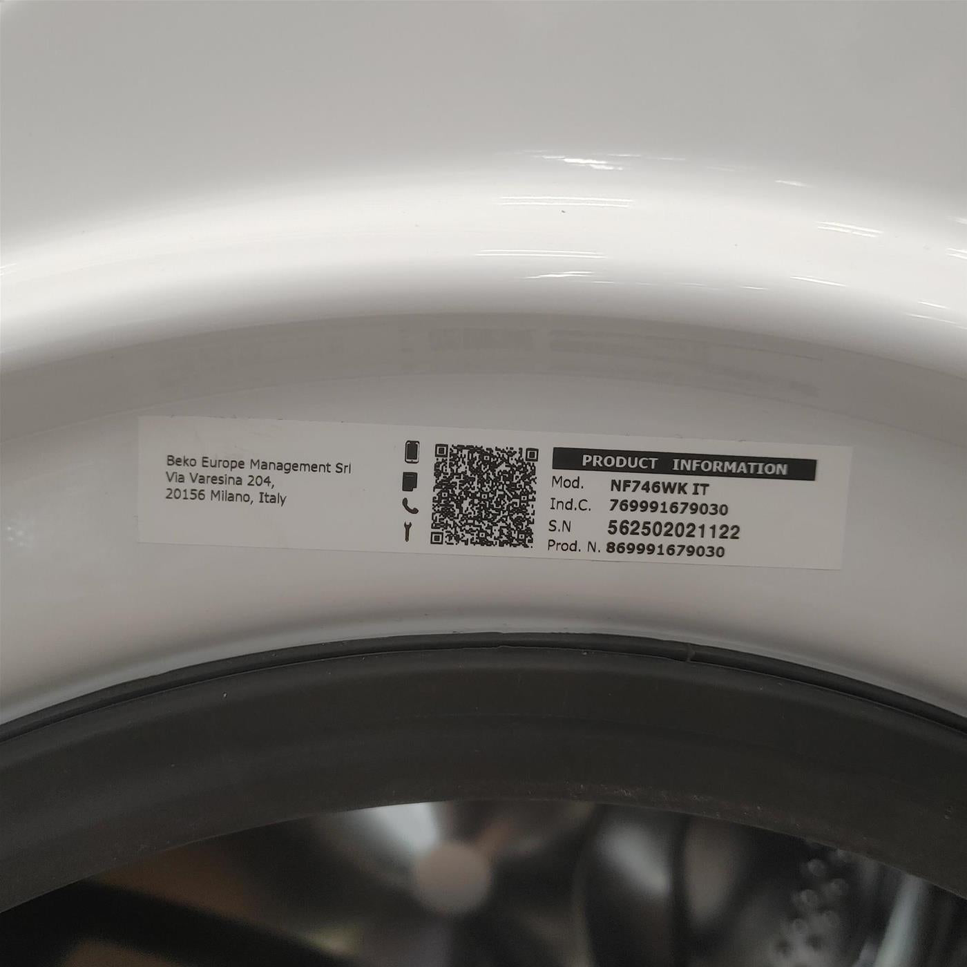 Lavatrice Hotpoint Ariston NF746WK IT Classe A 7 Kg