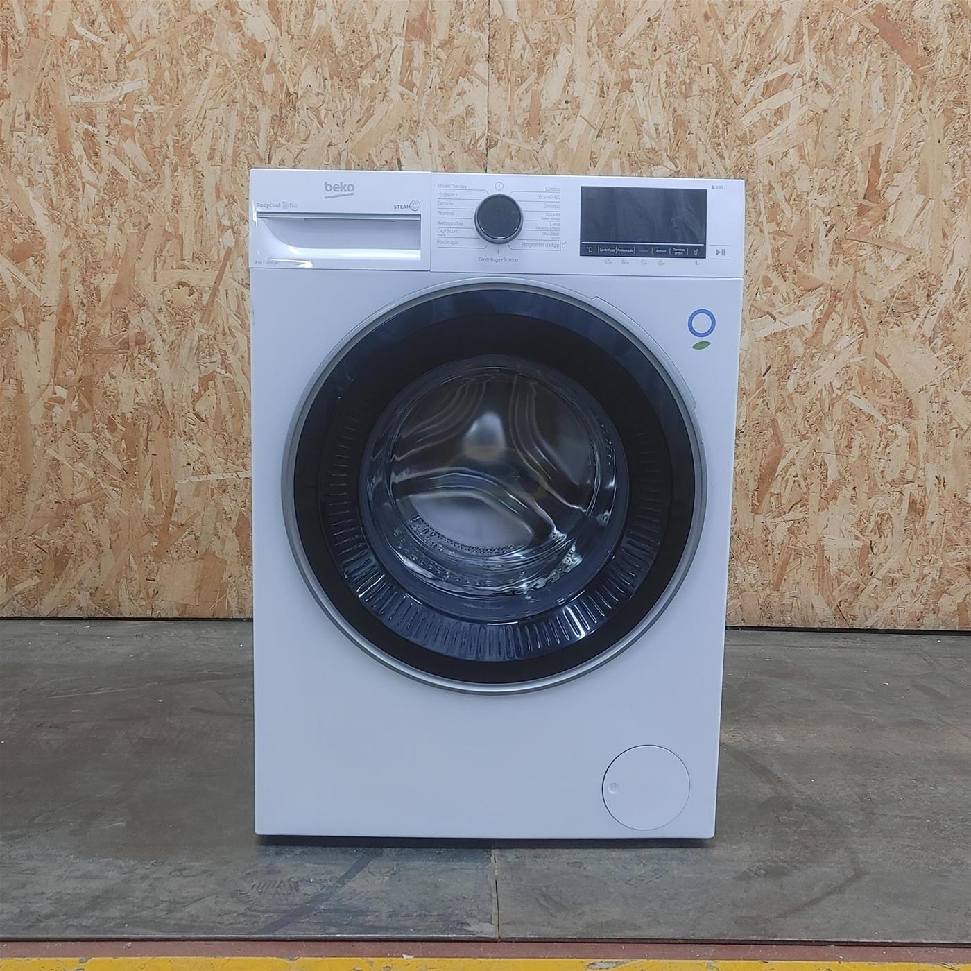 Lavatrice Beko b300 BWU384S:  Beyond Classe A SteamCure™ 8 Kg
