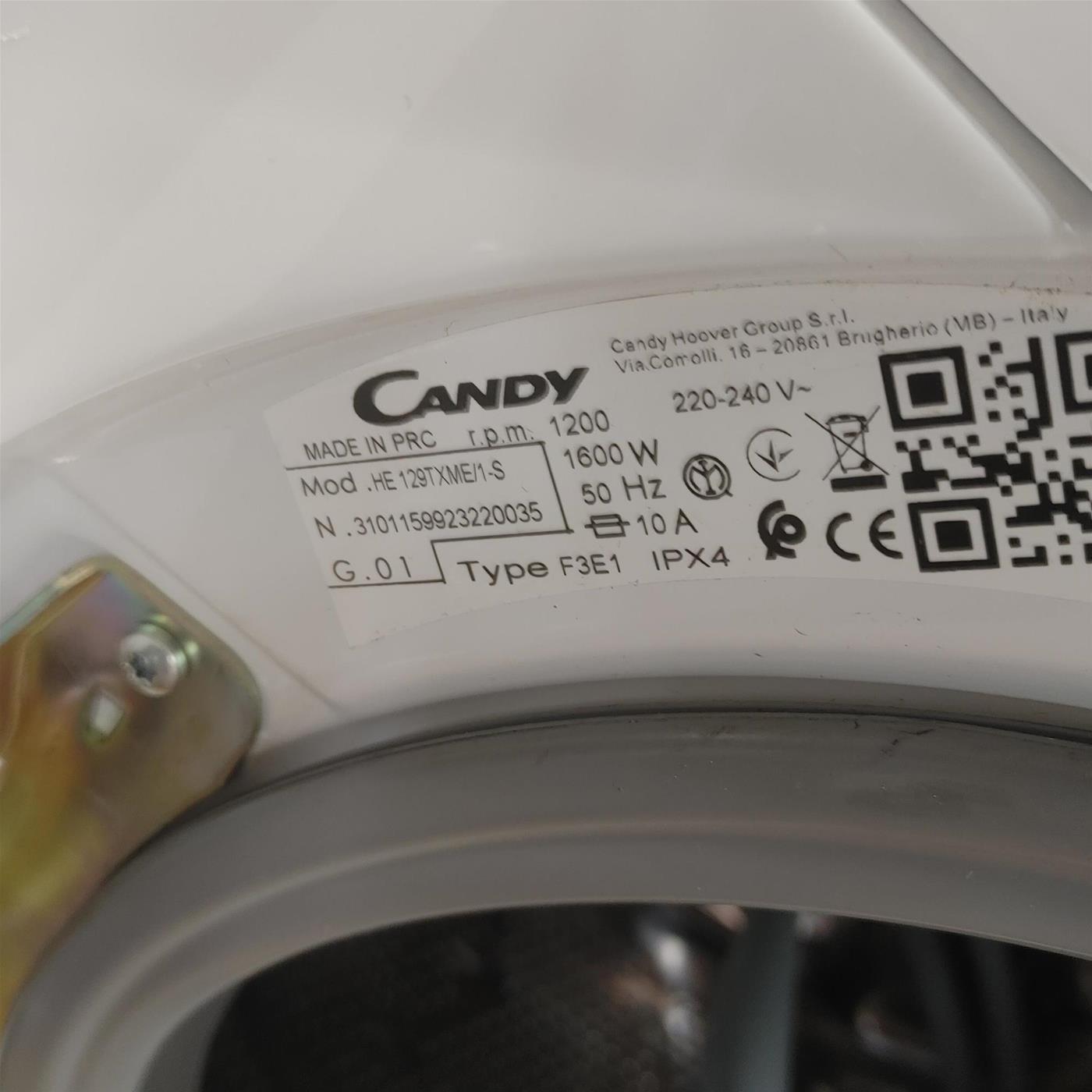 Lavatrice Candy HE 129TXME/1-S Ultra Hygiene 9 Kg