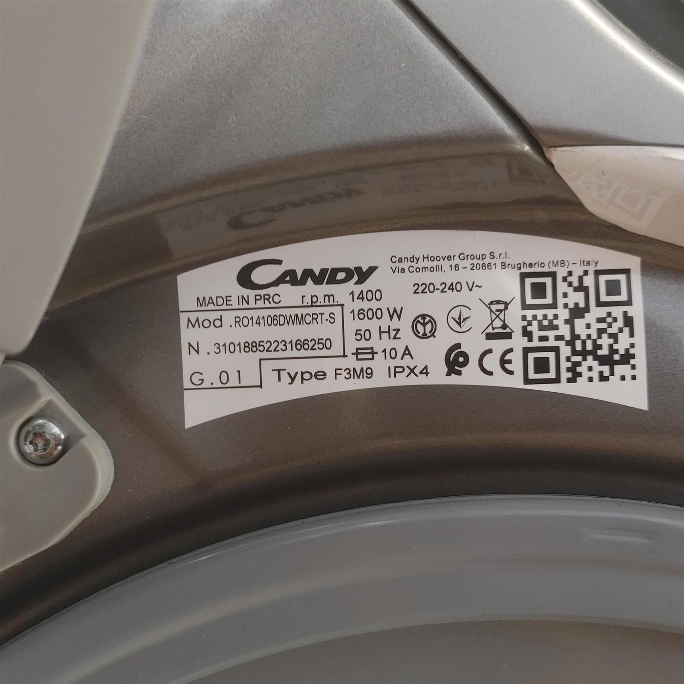 Lavatrice Candy RO14106DWMCRT Carica frontale 10 Kg