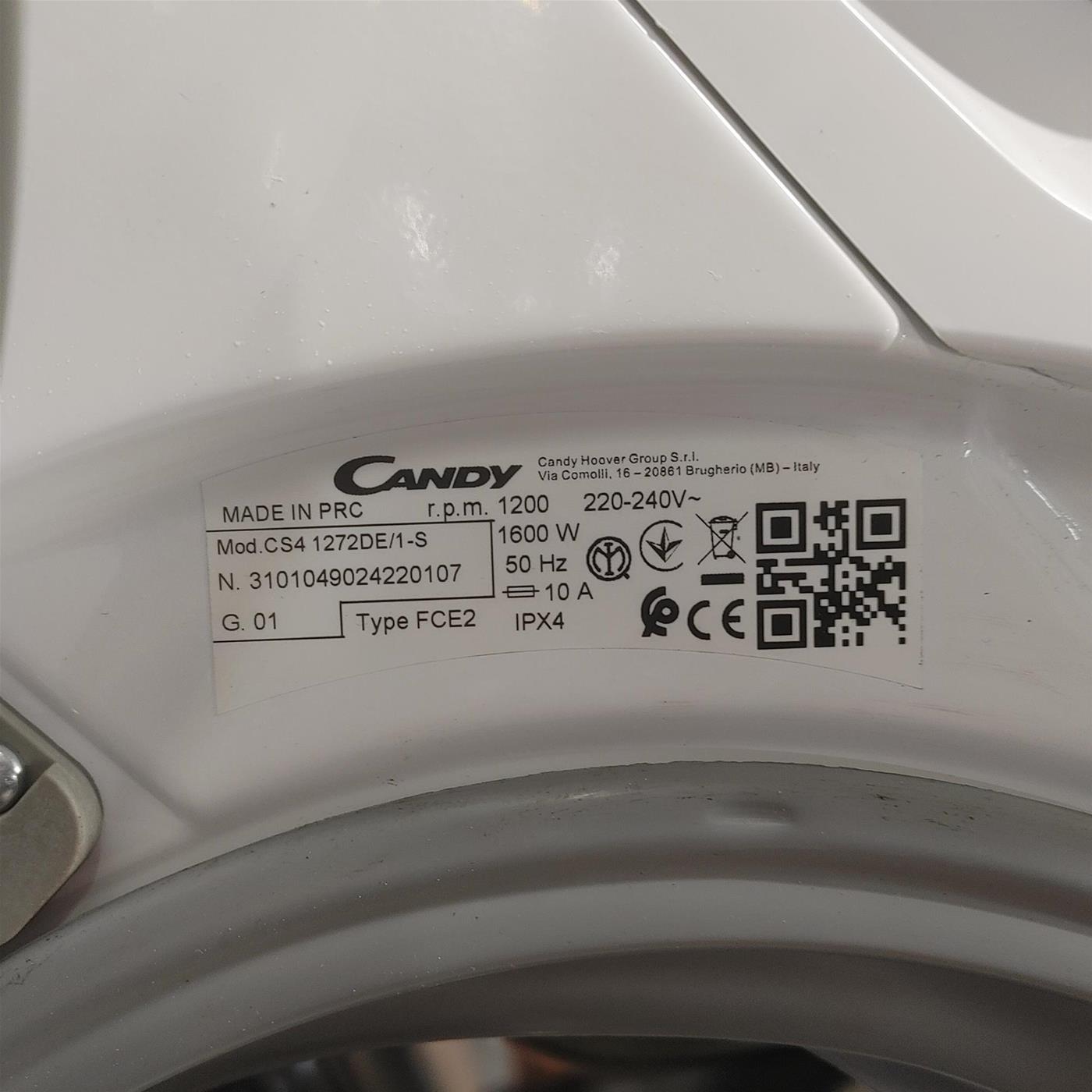 Lavatrice Slim Candy Smart  CS4 1272DE/1-S Wi-Fi 7 Kg