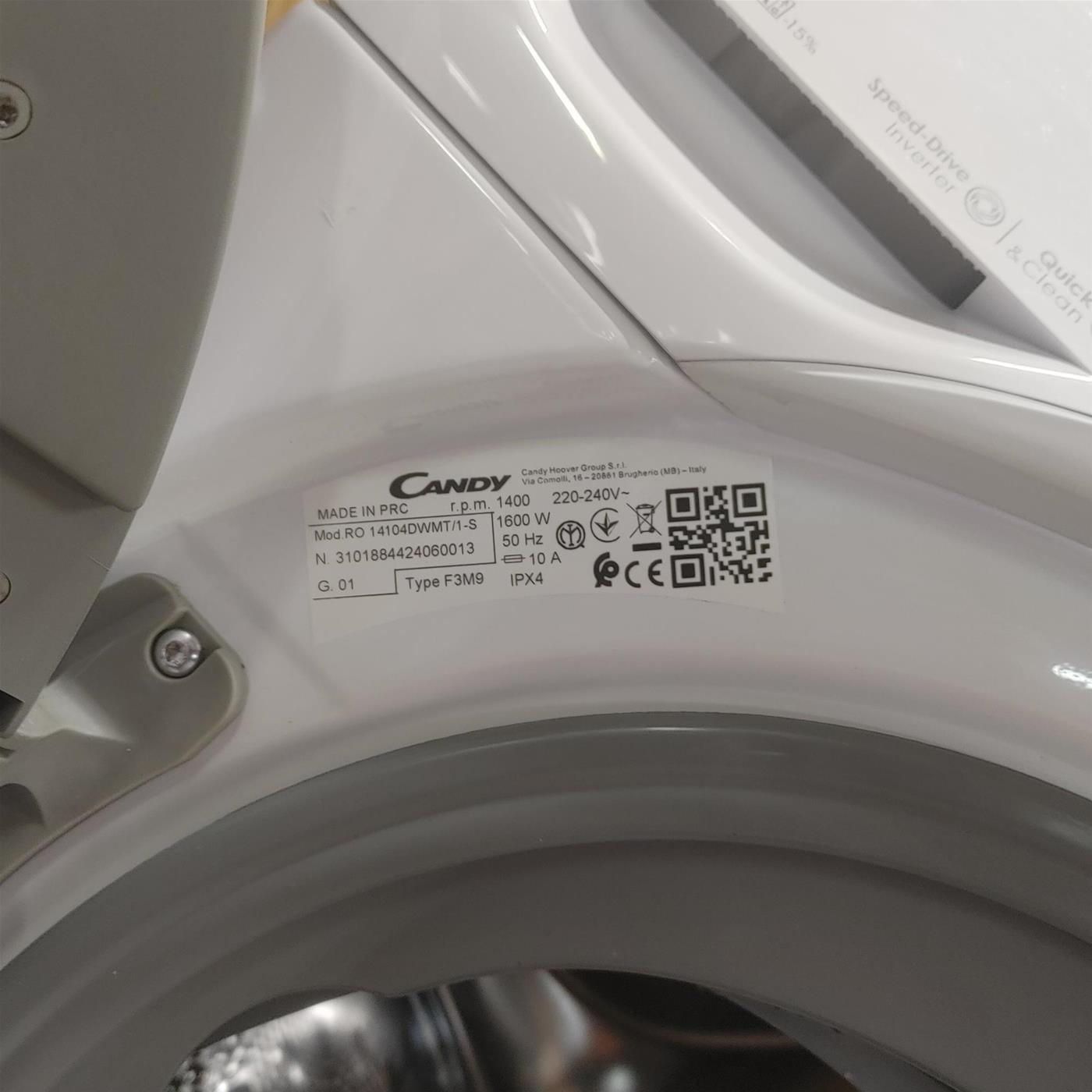 Lavatrice Candy RapidÓ RO 14104DWMT/1-S Classe A Vapore Wi-Fi 10 Kg