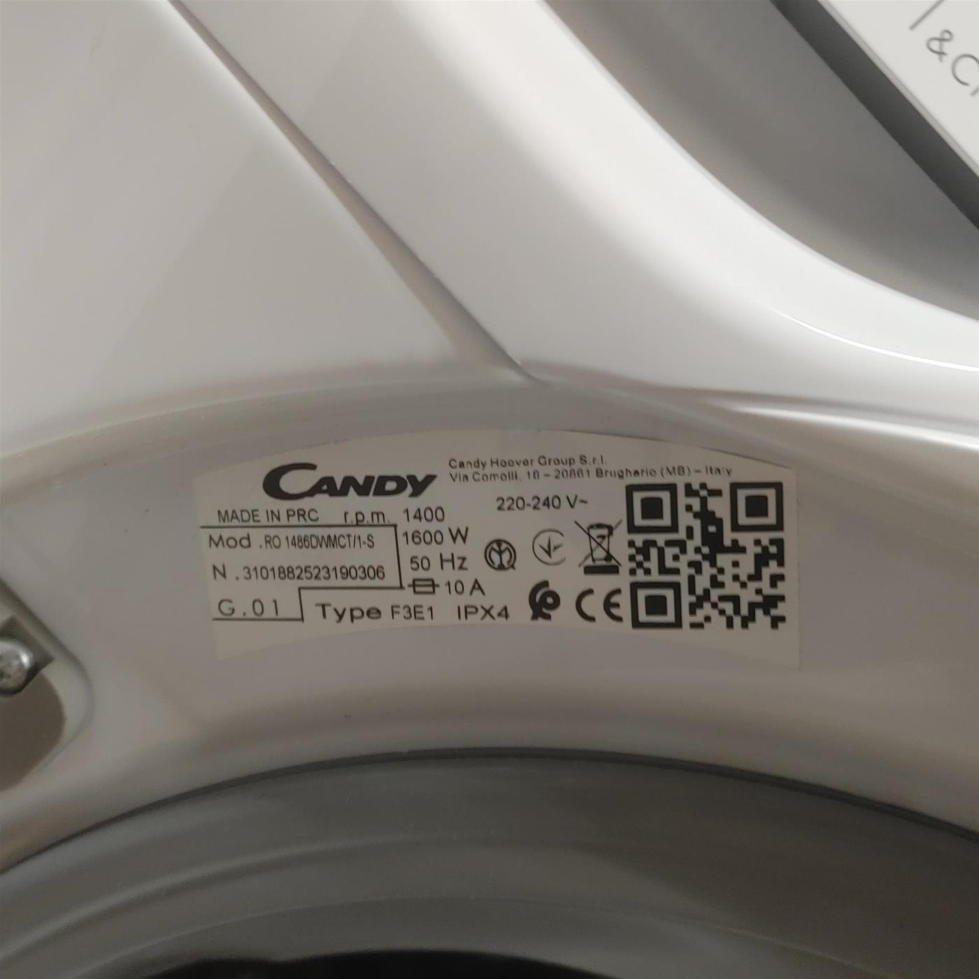 Lavatrice Candy RapidÓ RO 1486DWH7/1-S 8 Kg