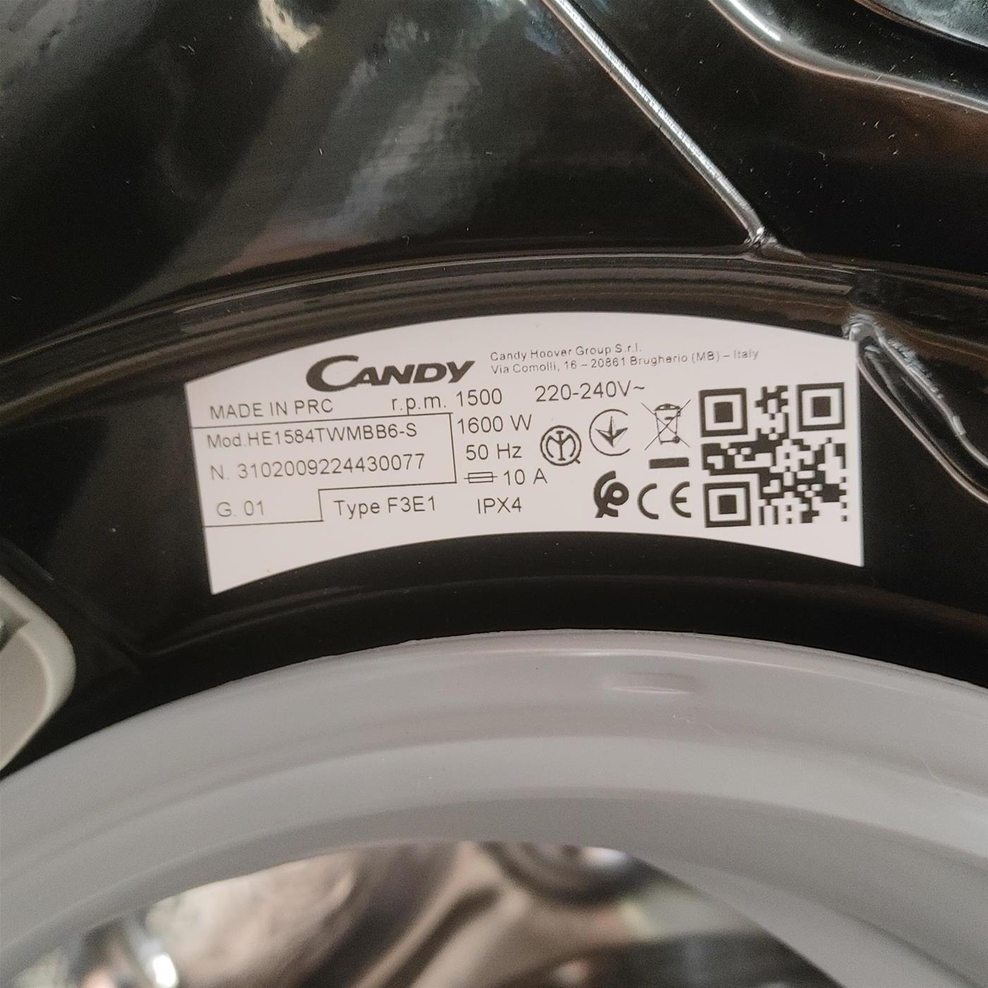 Lavatrice Candy Ultra Hygiene HE1584TWMBB6-S 8 Kg