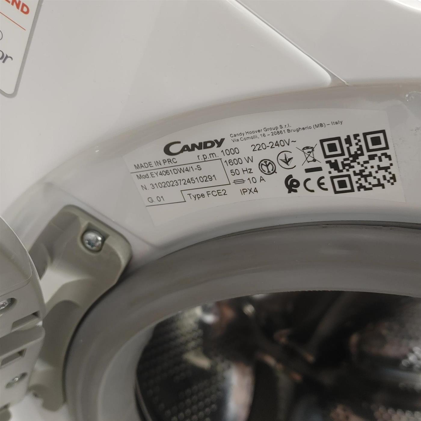 Lavatrice Candy EY4061DW4/1-S 6 Kg