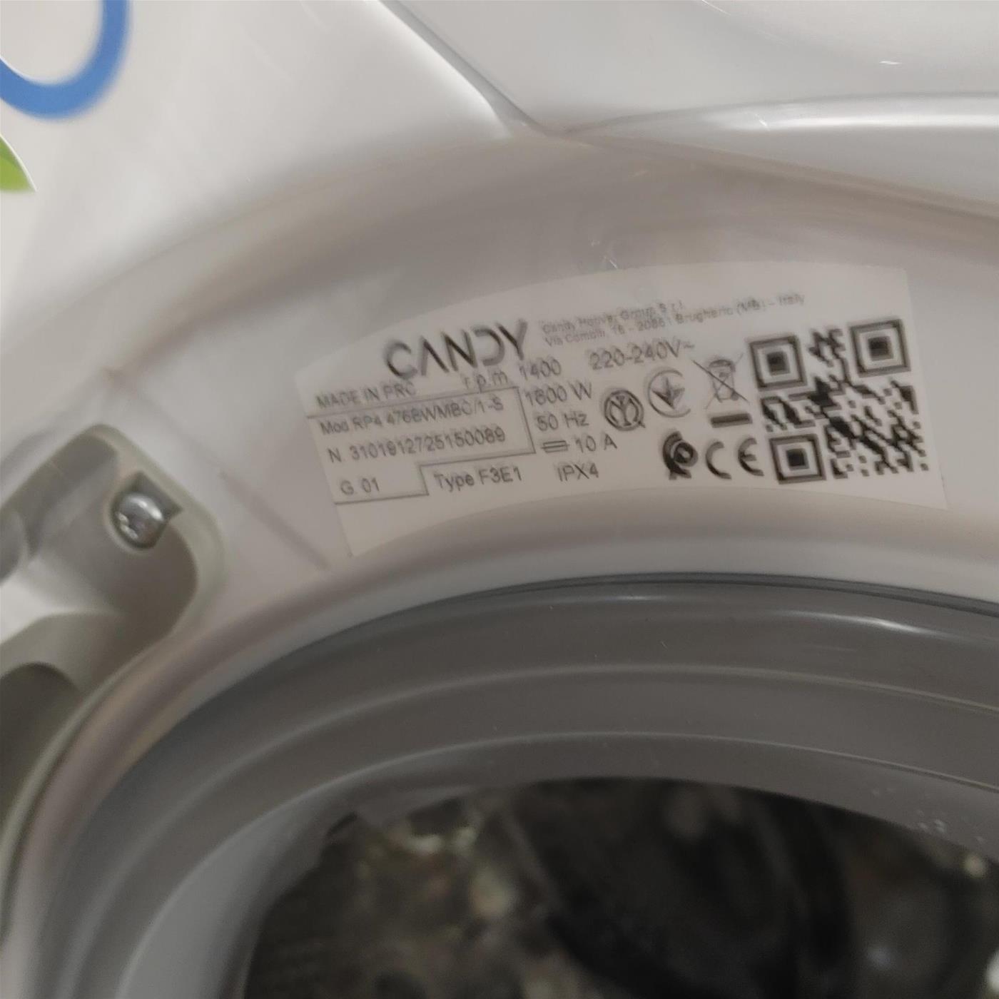 Lavatrice Candy RapidÓ PRO RP4 476BWMBC/1-S 7 Kg