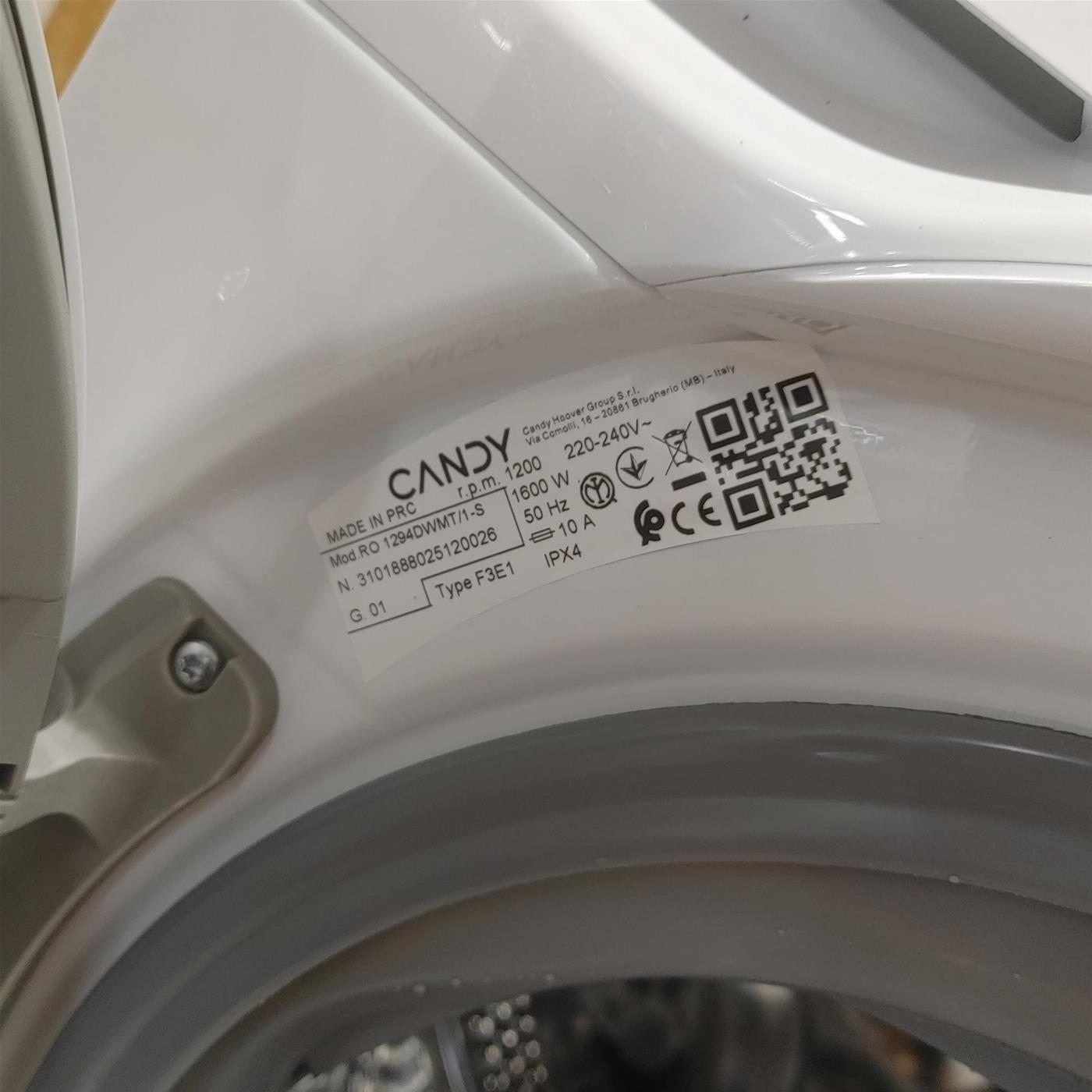 Lavatrice Candy RapidÓ RO 1294DWMT/1-S 9 Kg