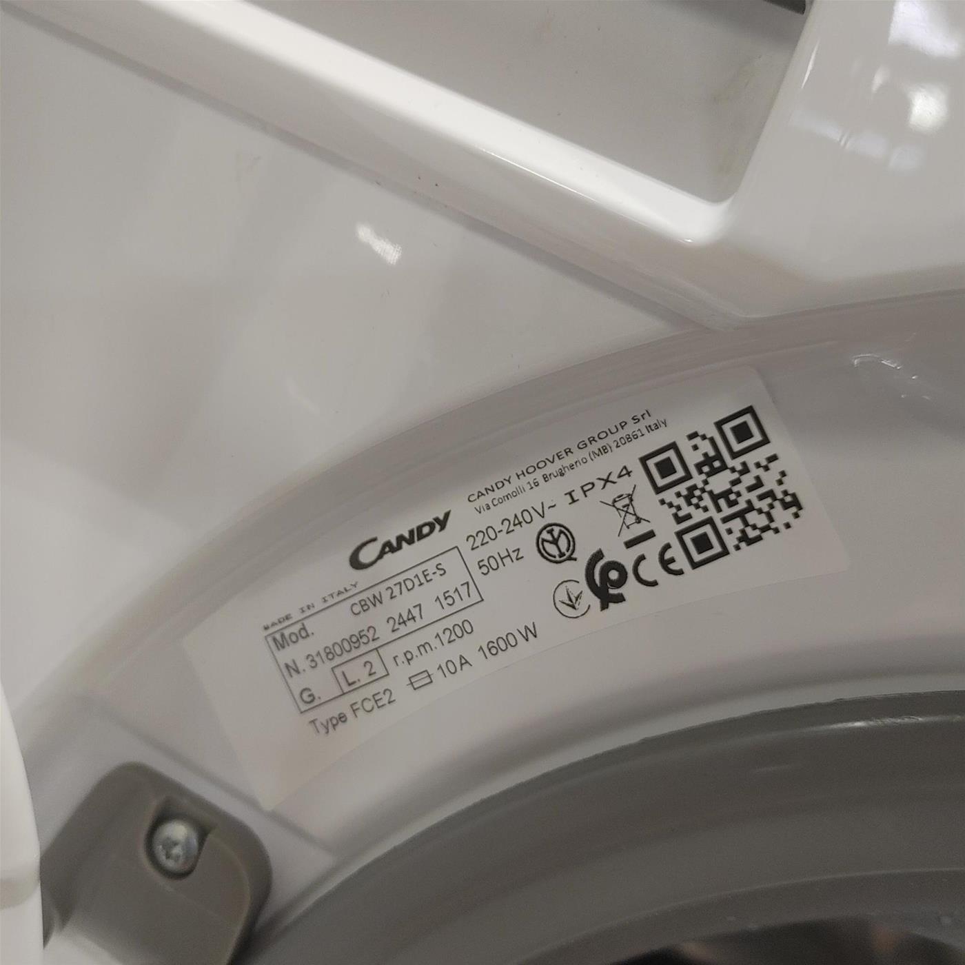 Lavatrice Candy Smart CBW 27D1E-S 7 Kg